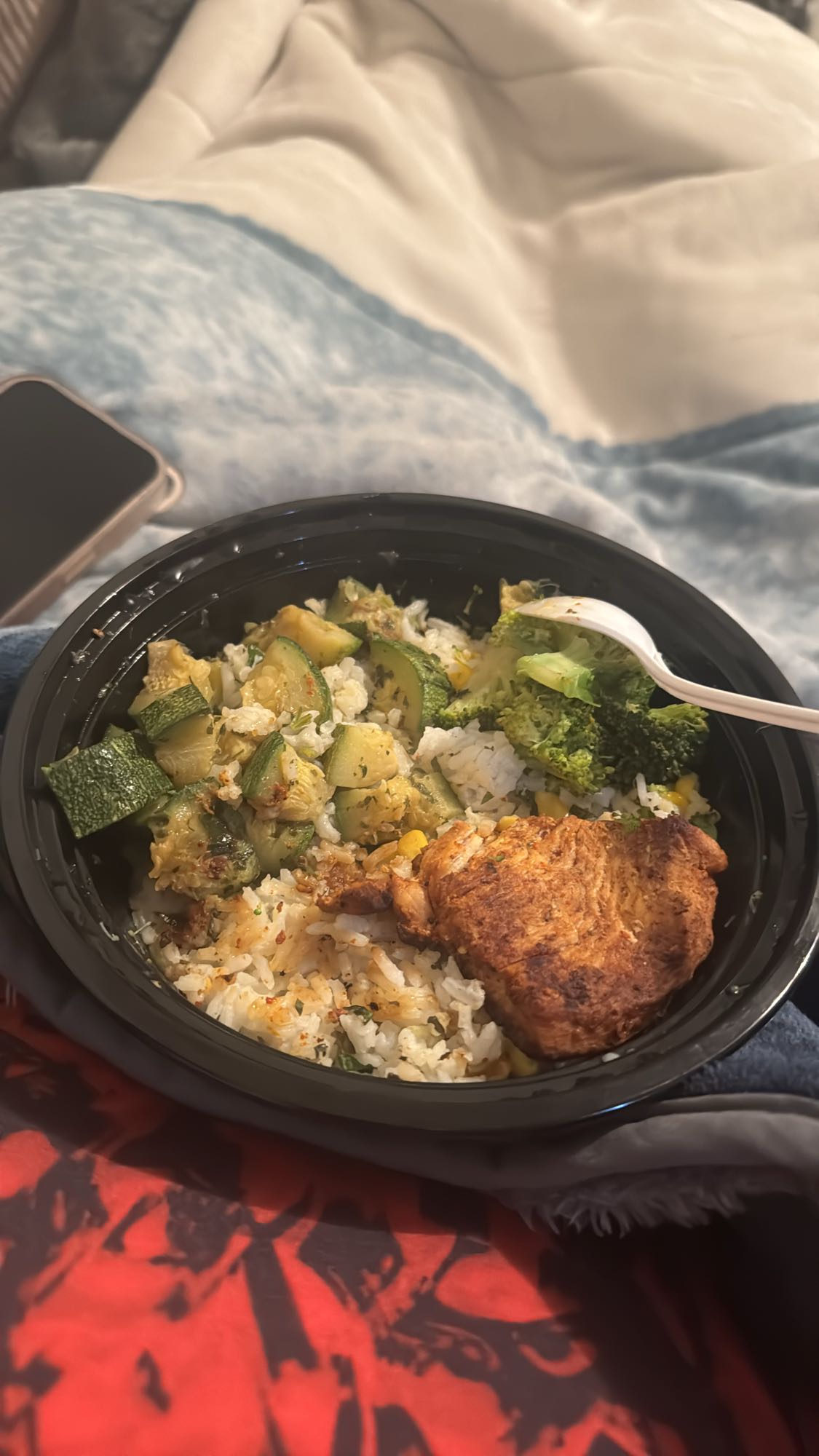 Pollo con arroz y verduras