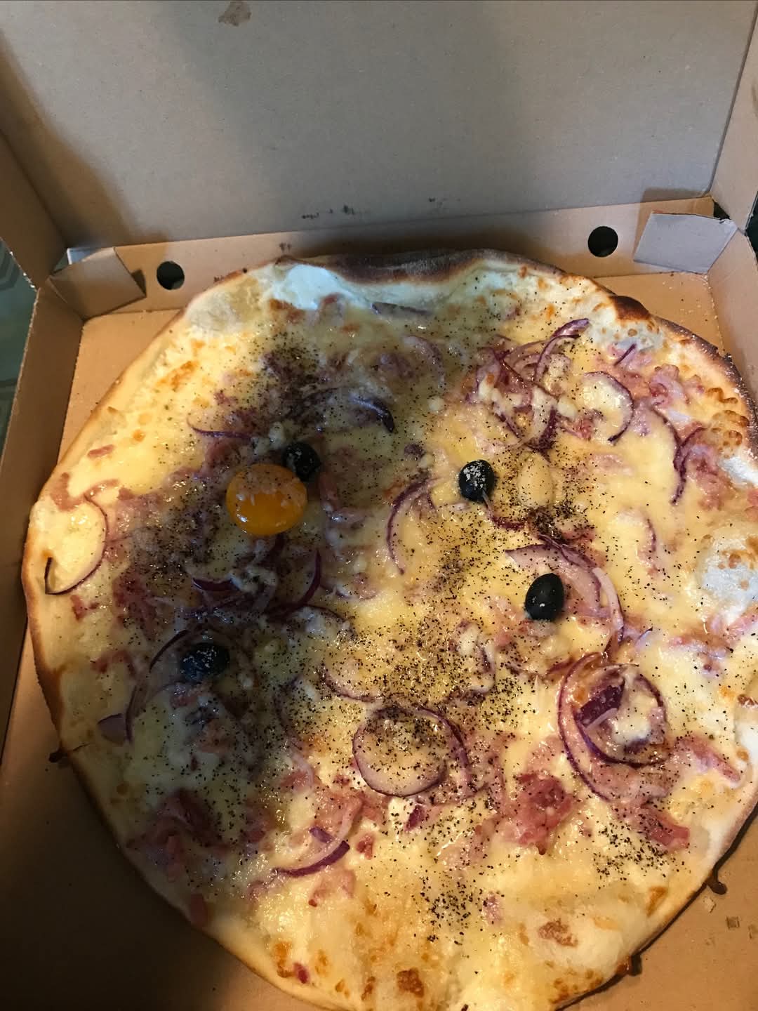 Pizza aux oignons