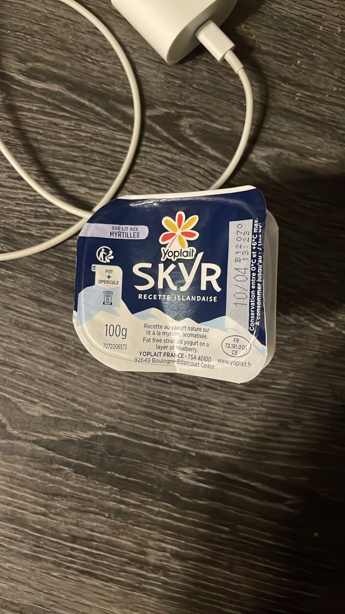Skyr myrtille