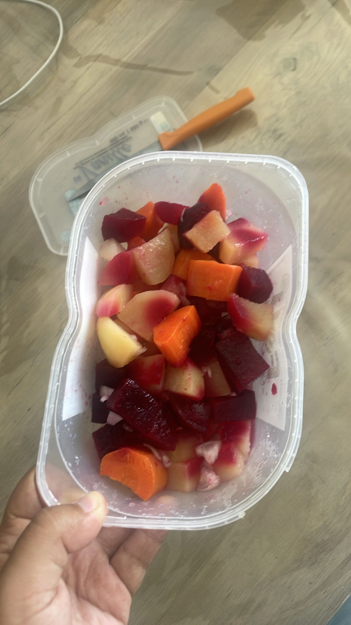 Salade de légumes racines