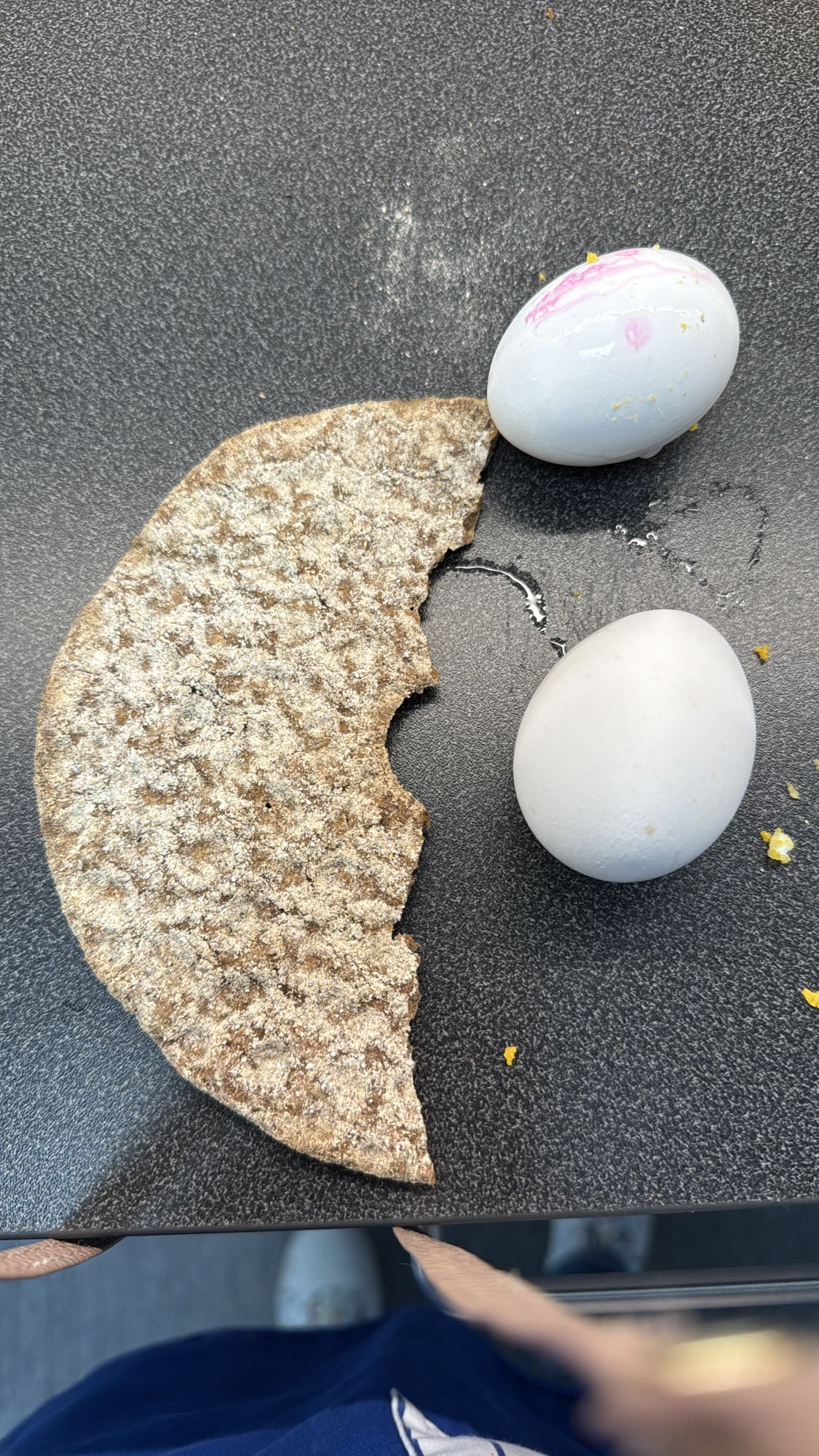 Knäckebröd med ägg