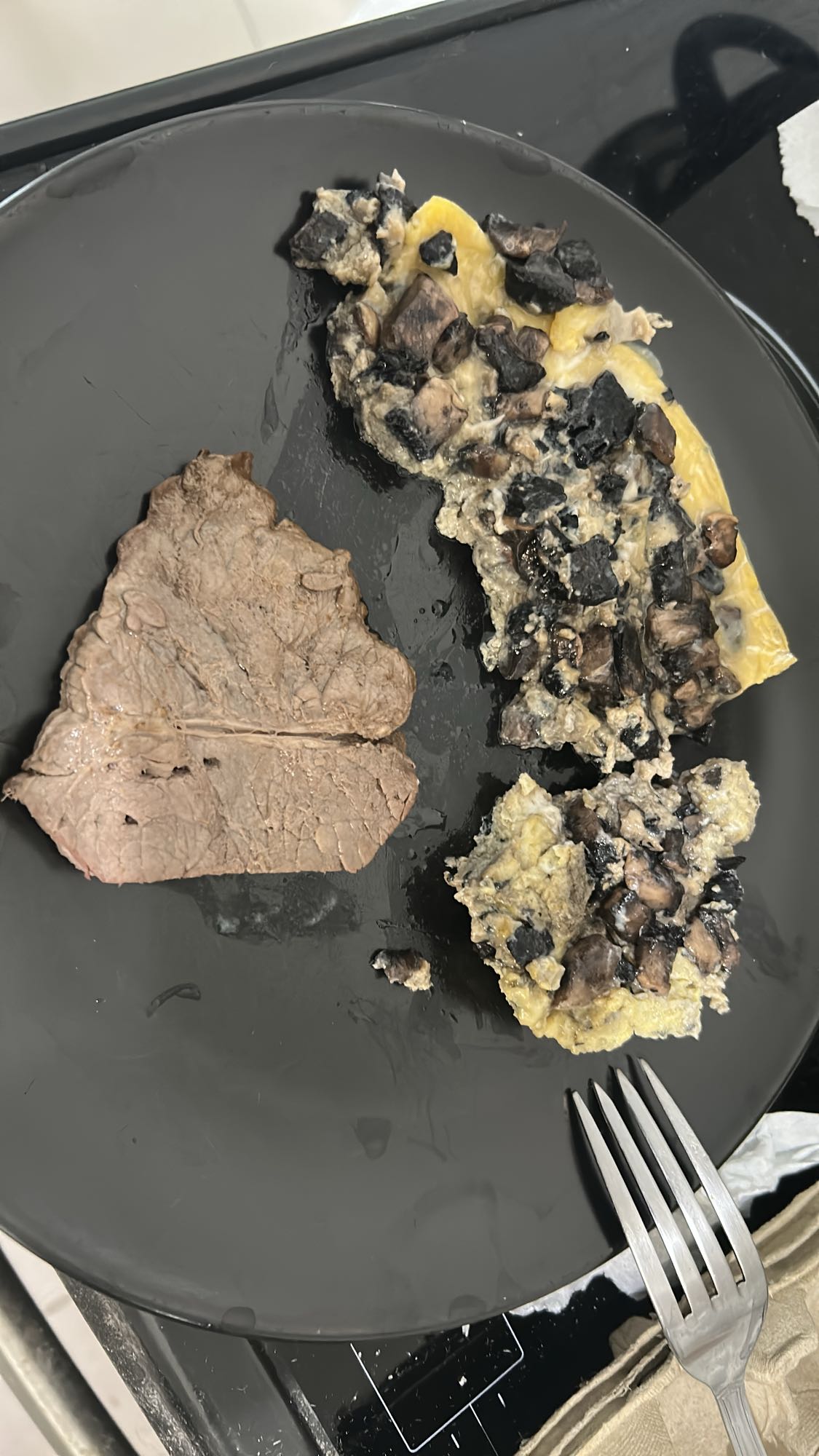 Omelette aux champignons