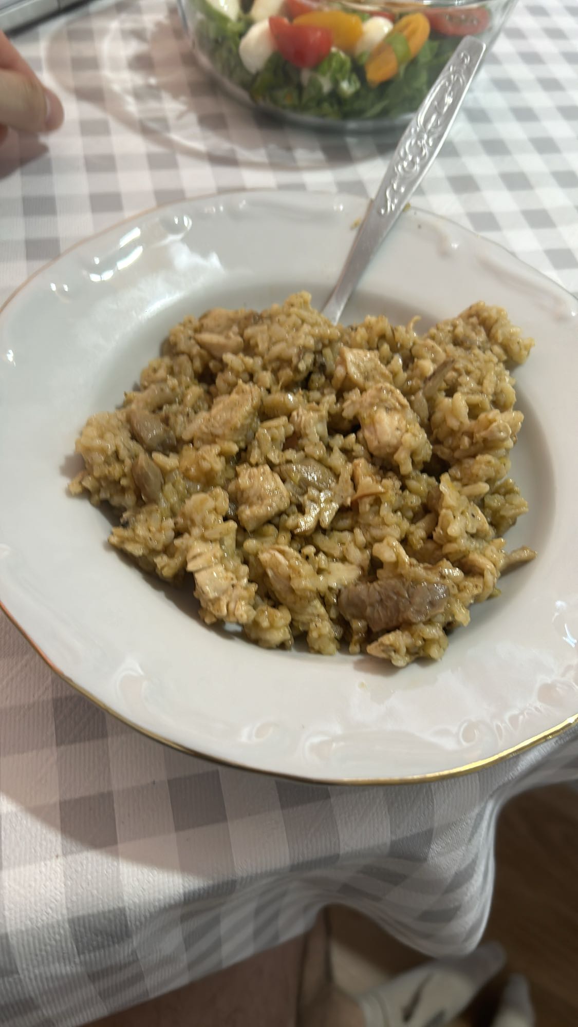 Chicken mushroom rice