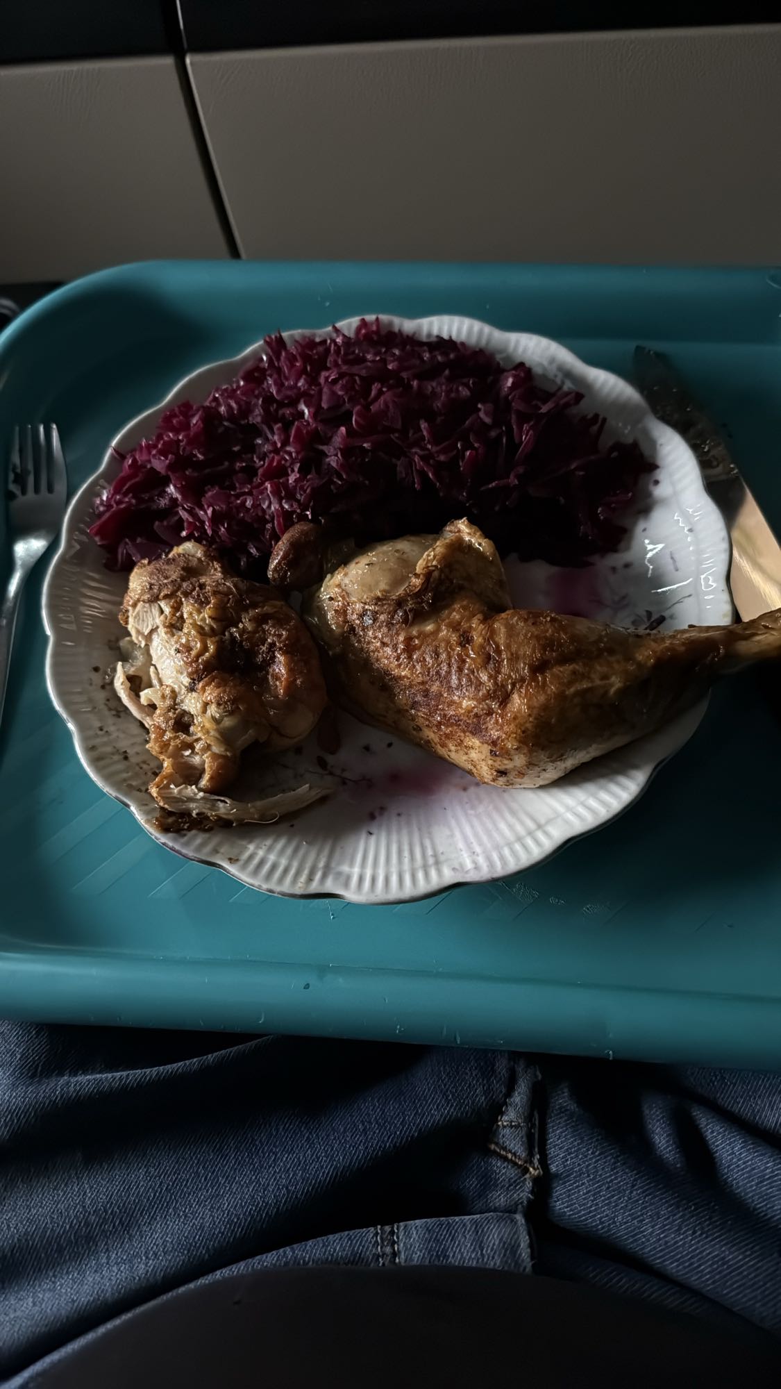 Kurczak z czerwoną kapustą