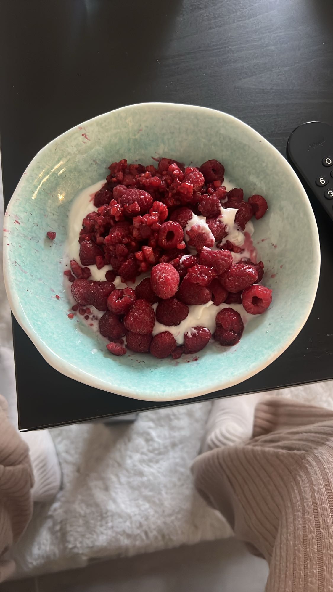 Yaourt aux framboises