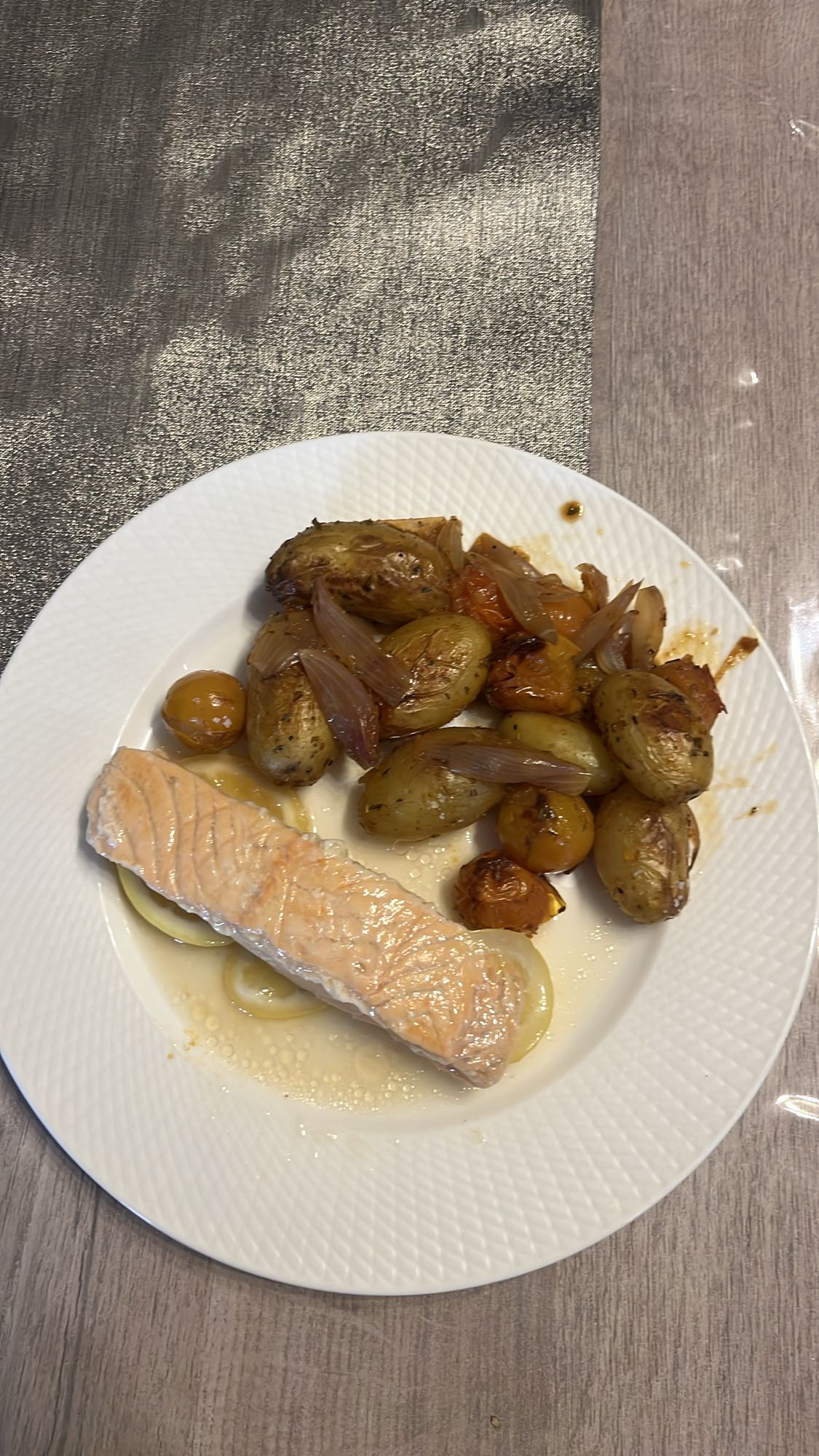 Saumon et pommes de terre