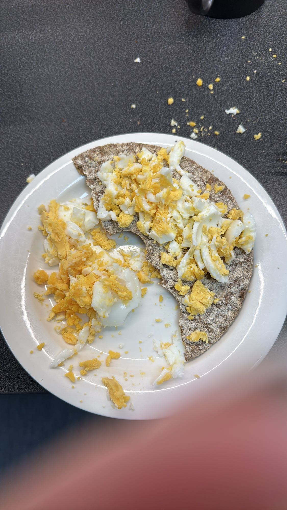 Knäckebröd med ägg