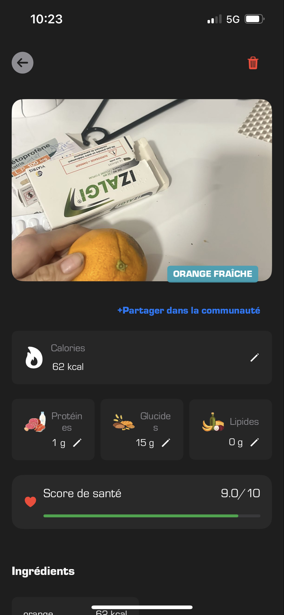 Orange fraîche