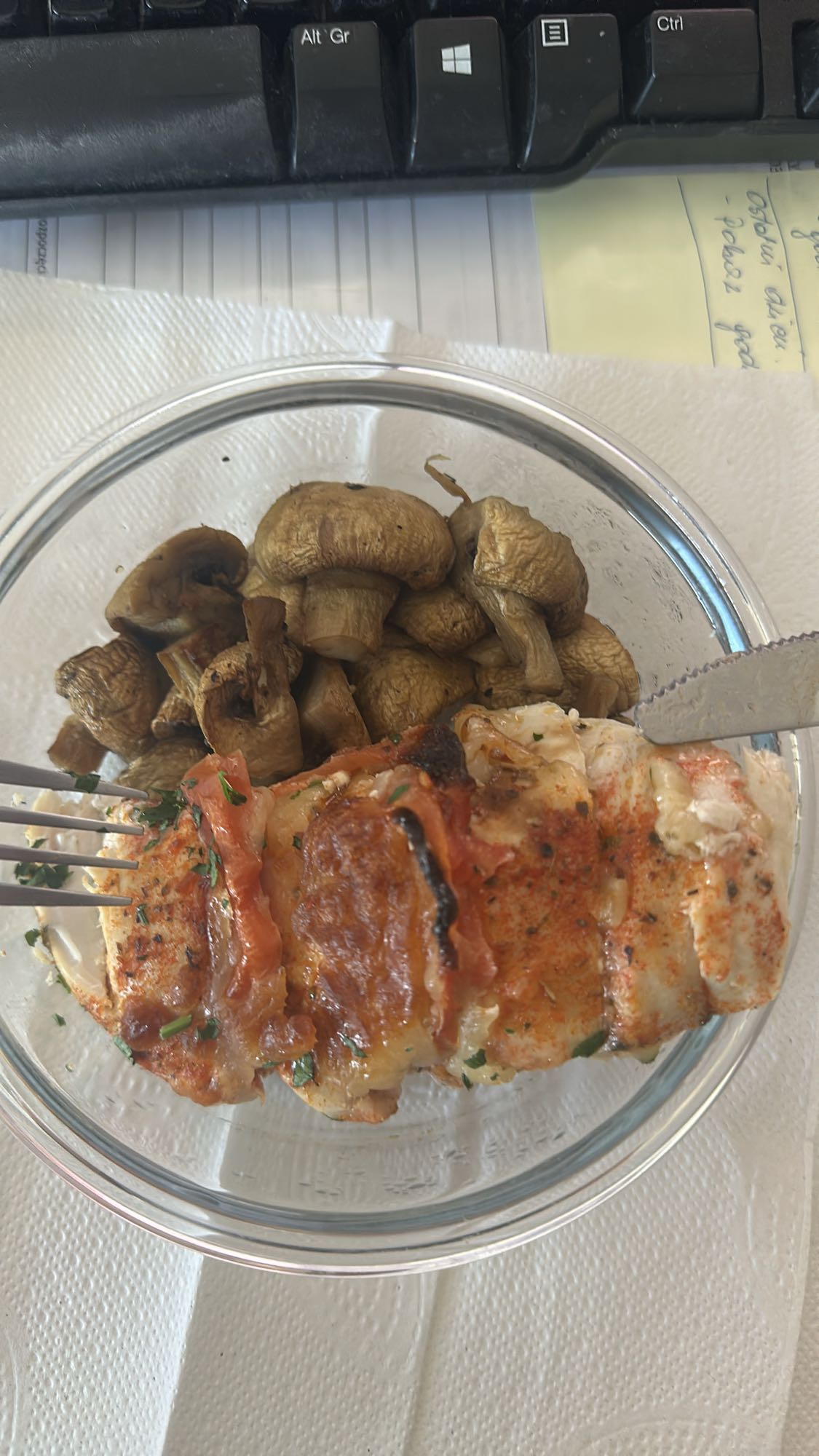 Kurczak z pieczarkami