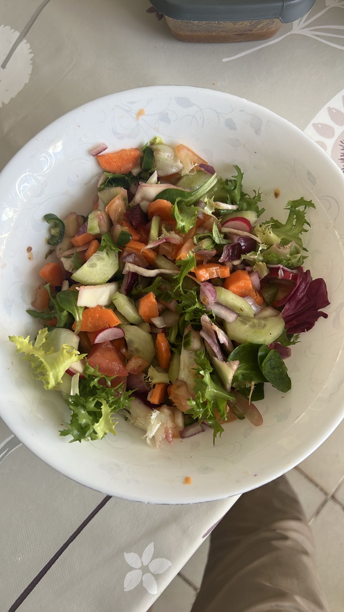 Salade de légumes frais