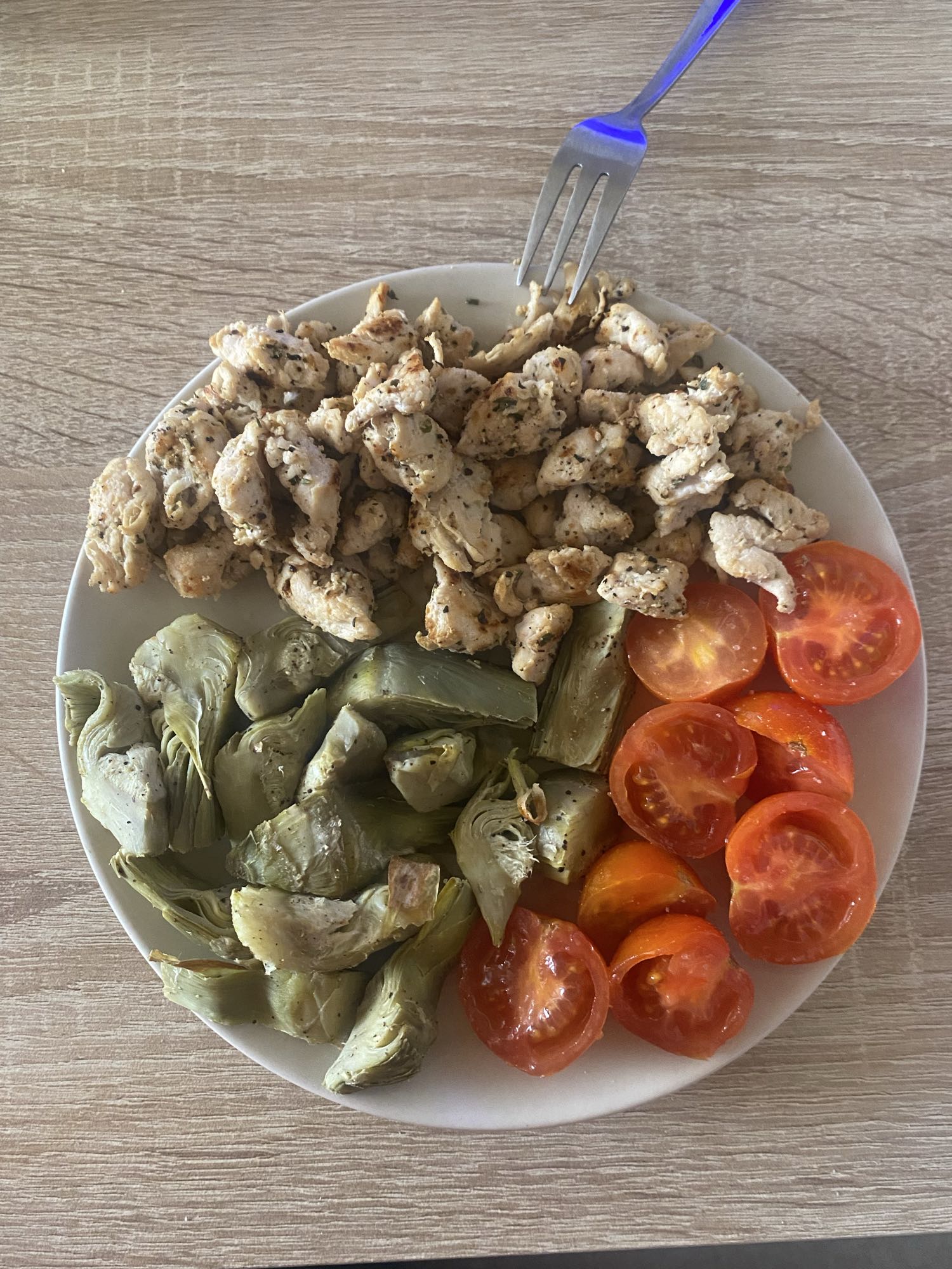Pollo con verduras