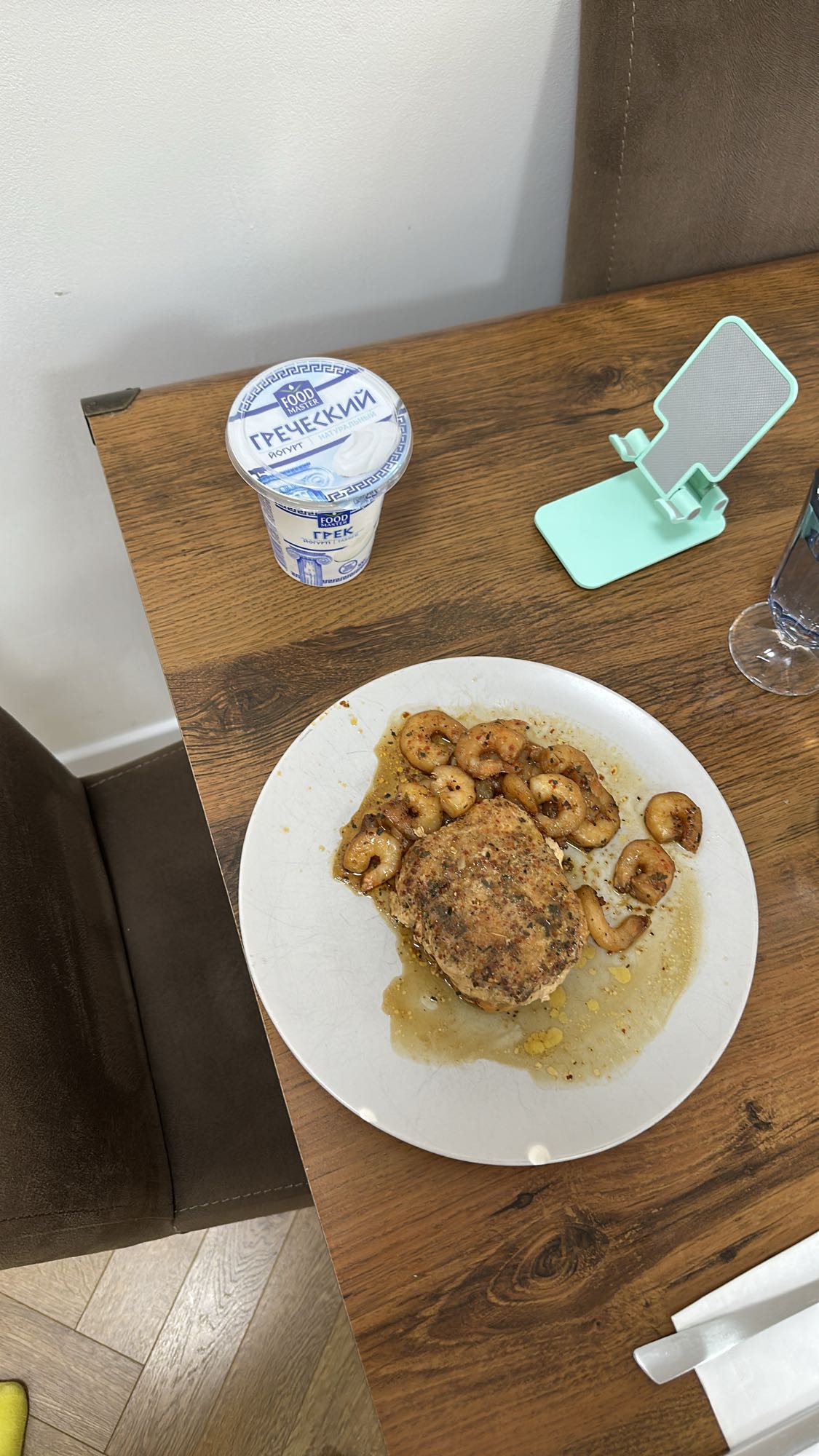 Hamburguesa con camarones