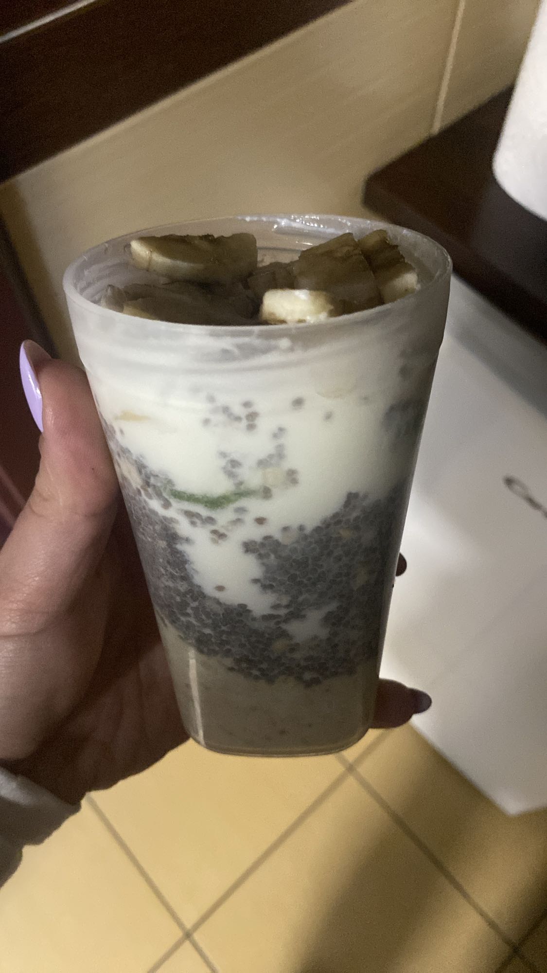 pudding chia z bananem