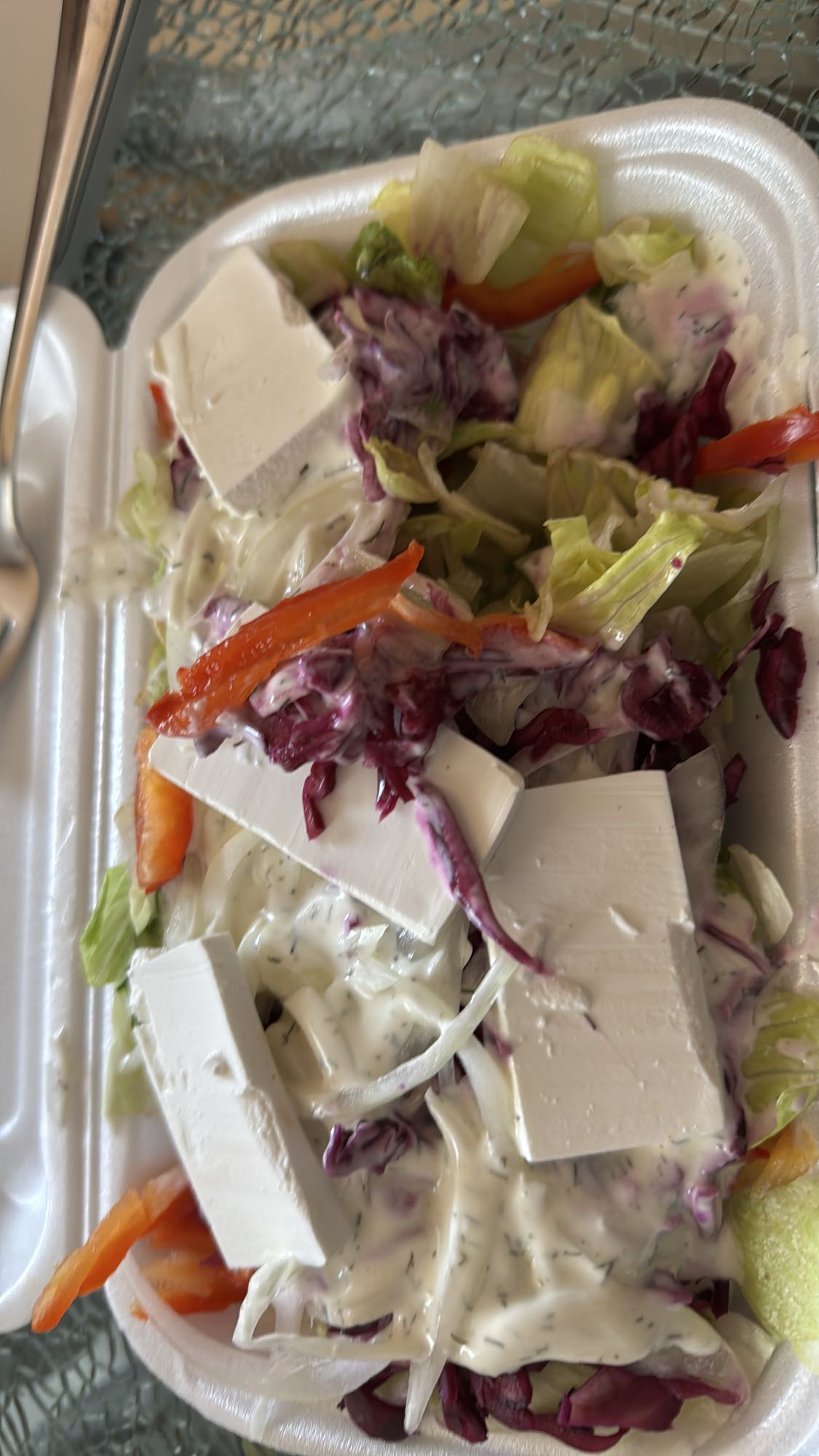 Gemischter Salat mit Tofu