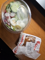 Egg Salad and Granola Bar