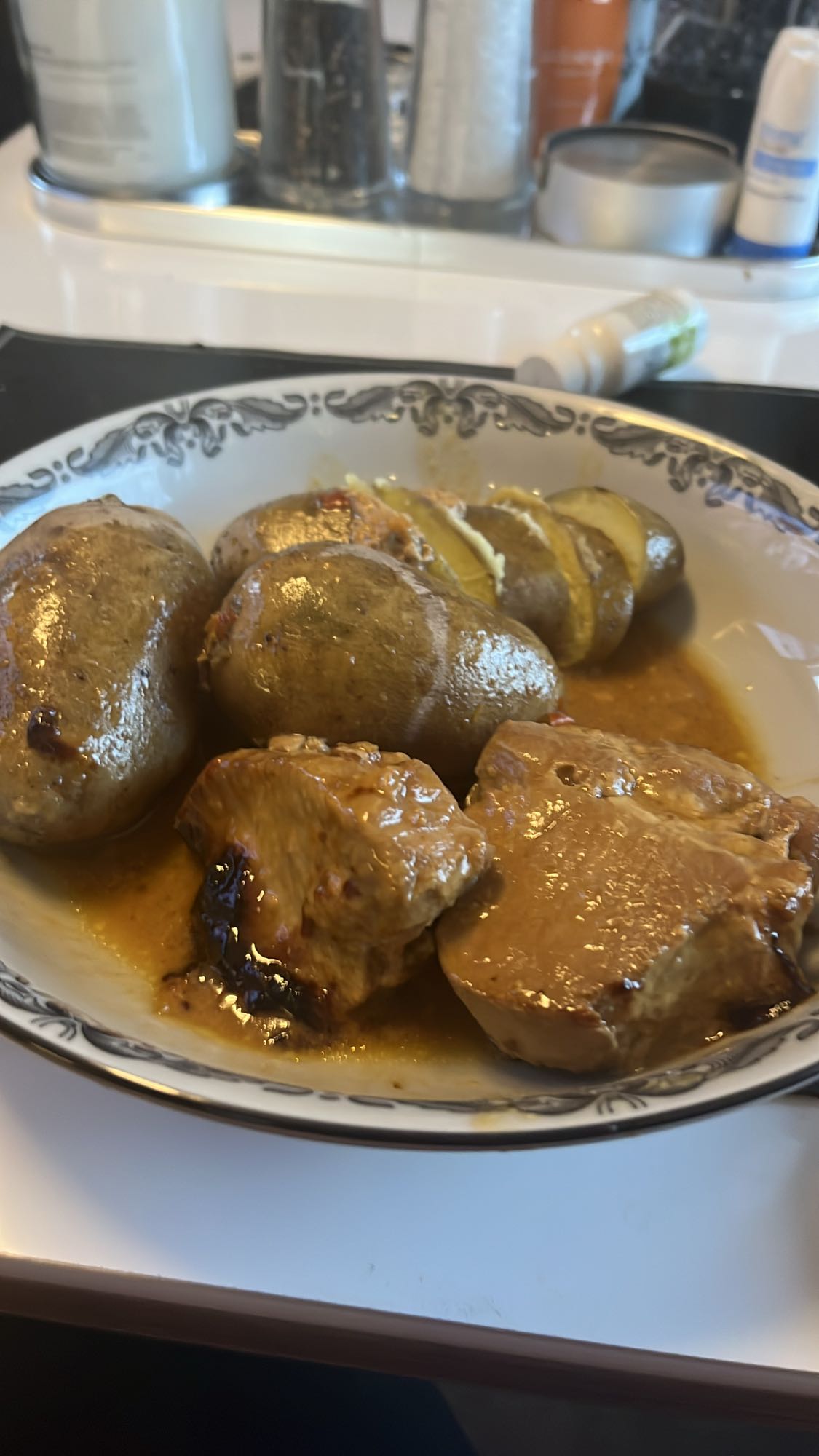 Fläskfilé med potatis