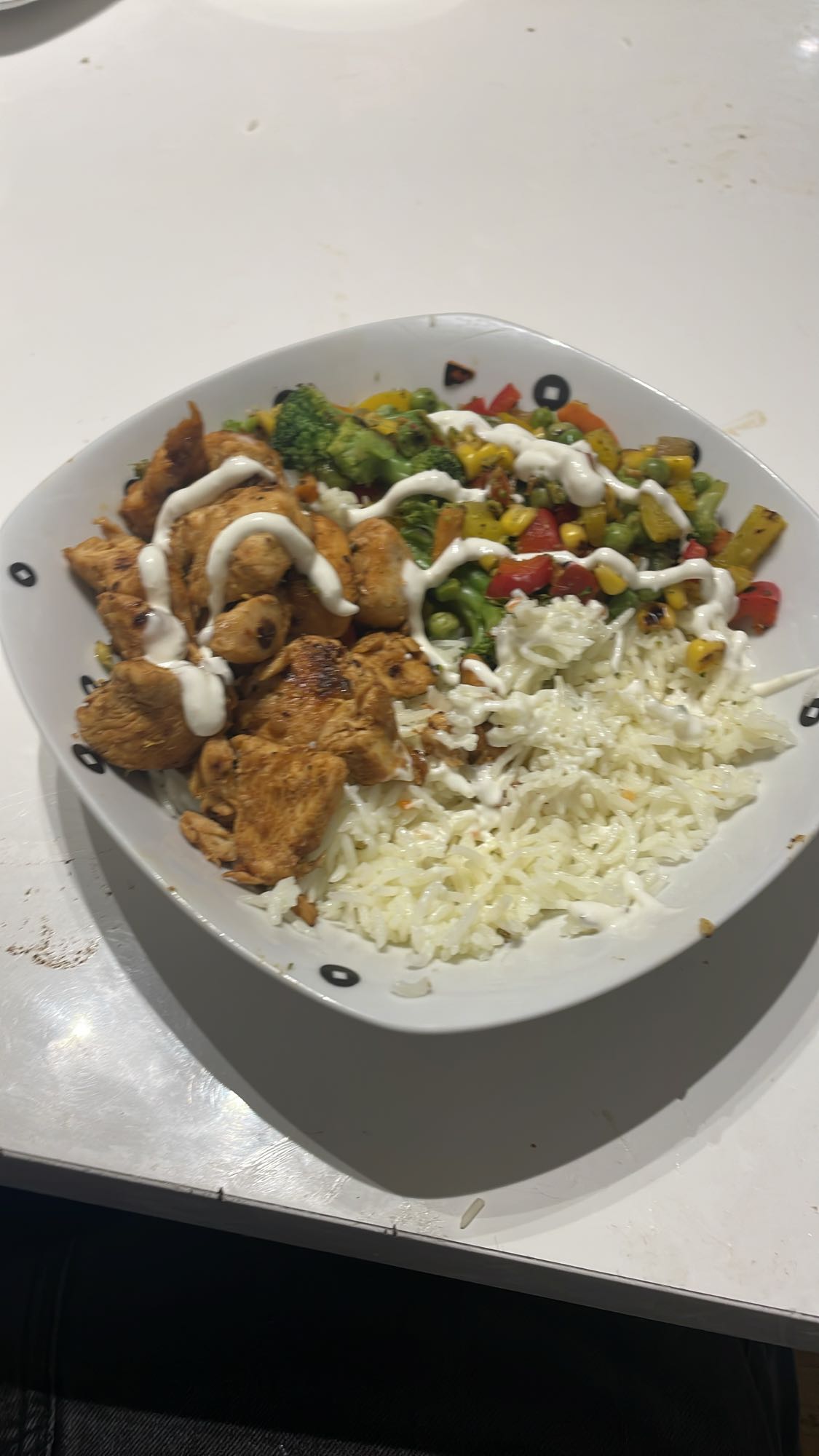 Kyckling med ris och grönsaker