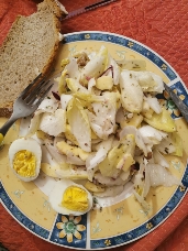 Salade d'endives et œuf