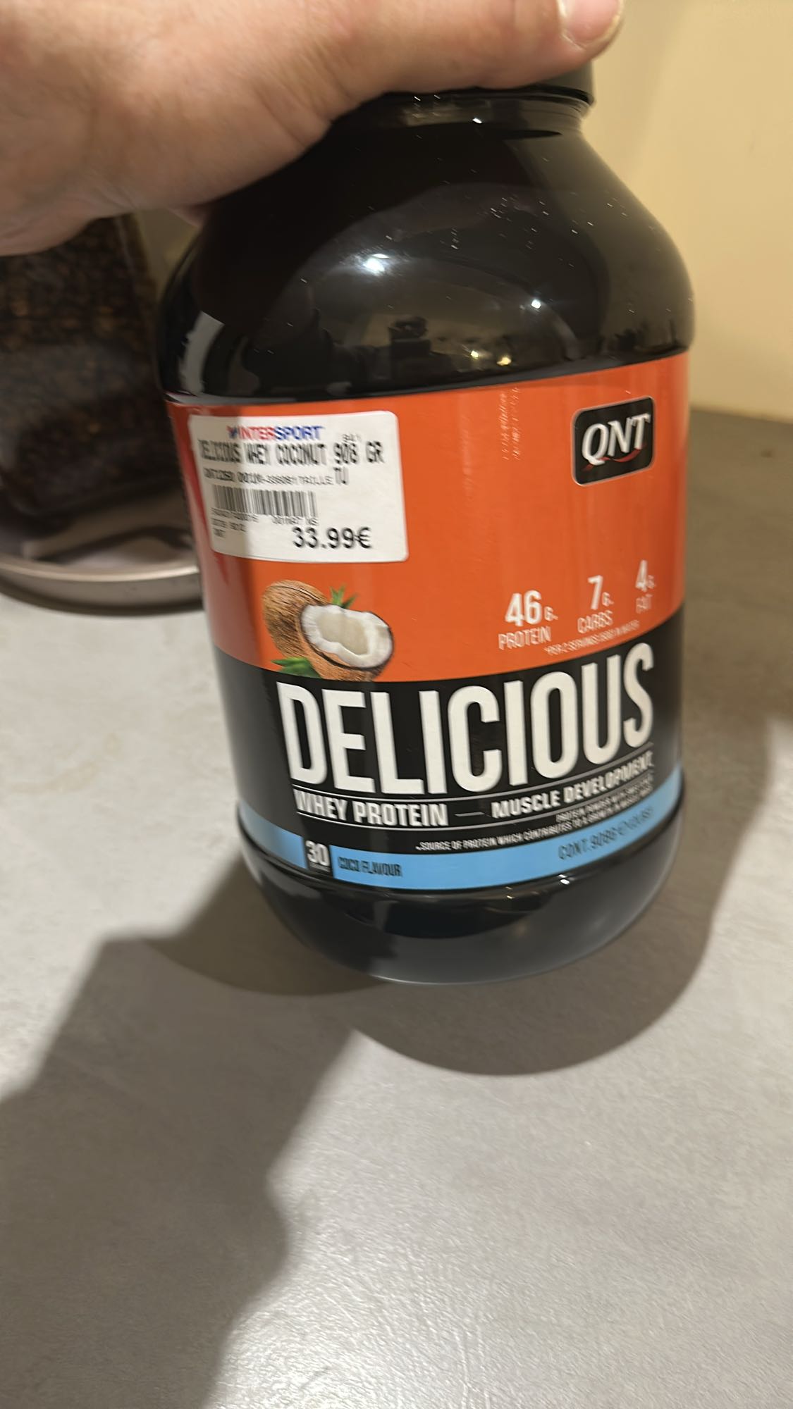 Protéine goût noix coco