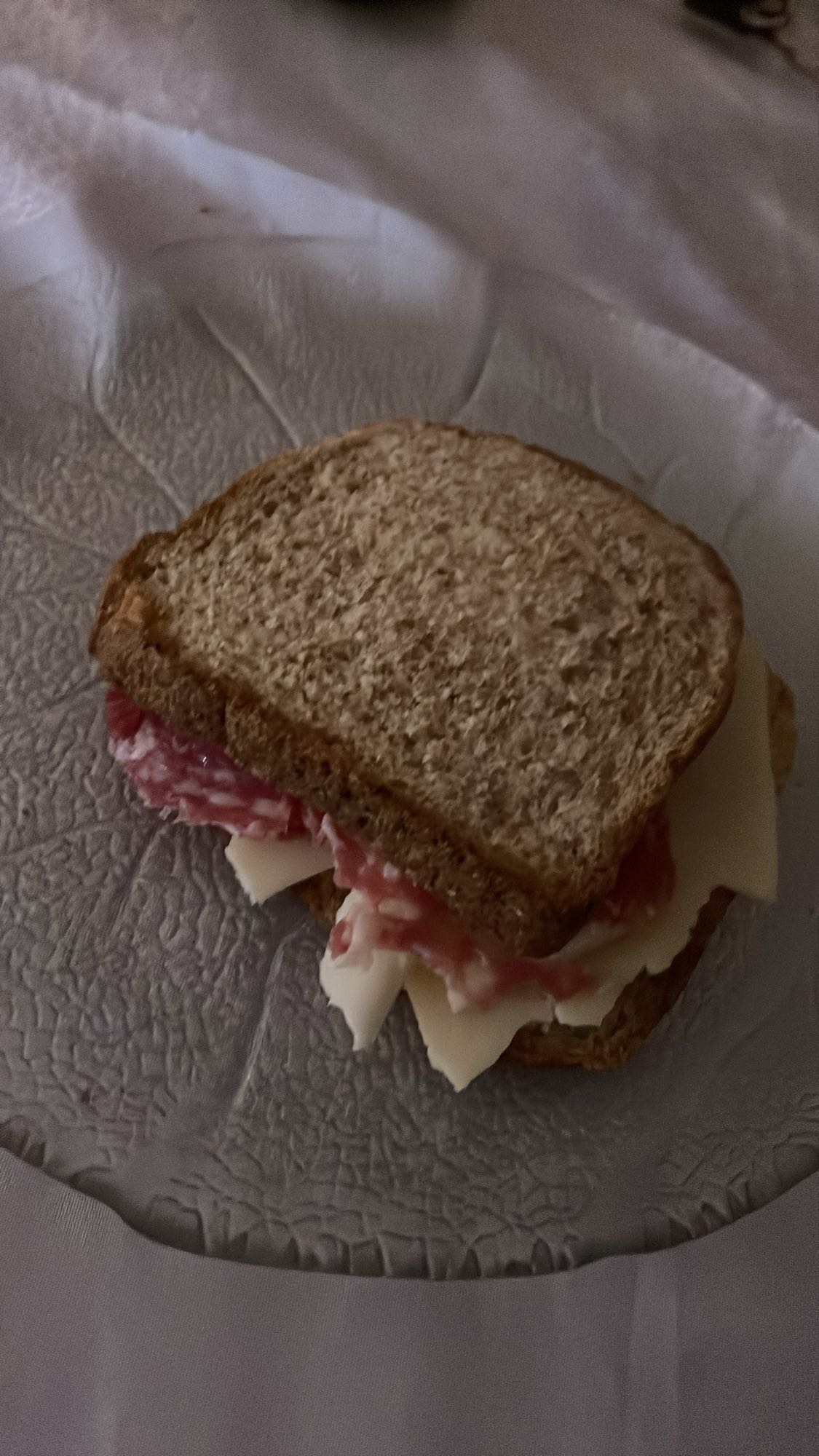 Sándwich de salami