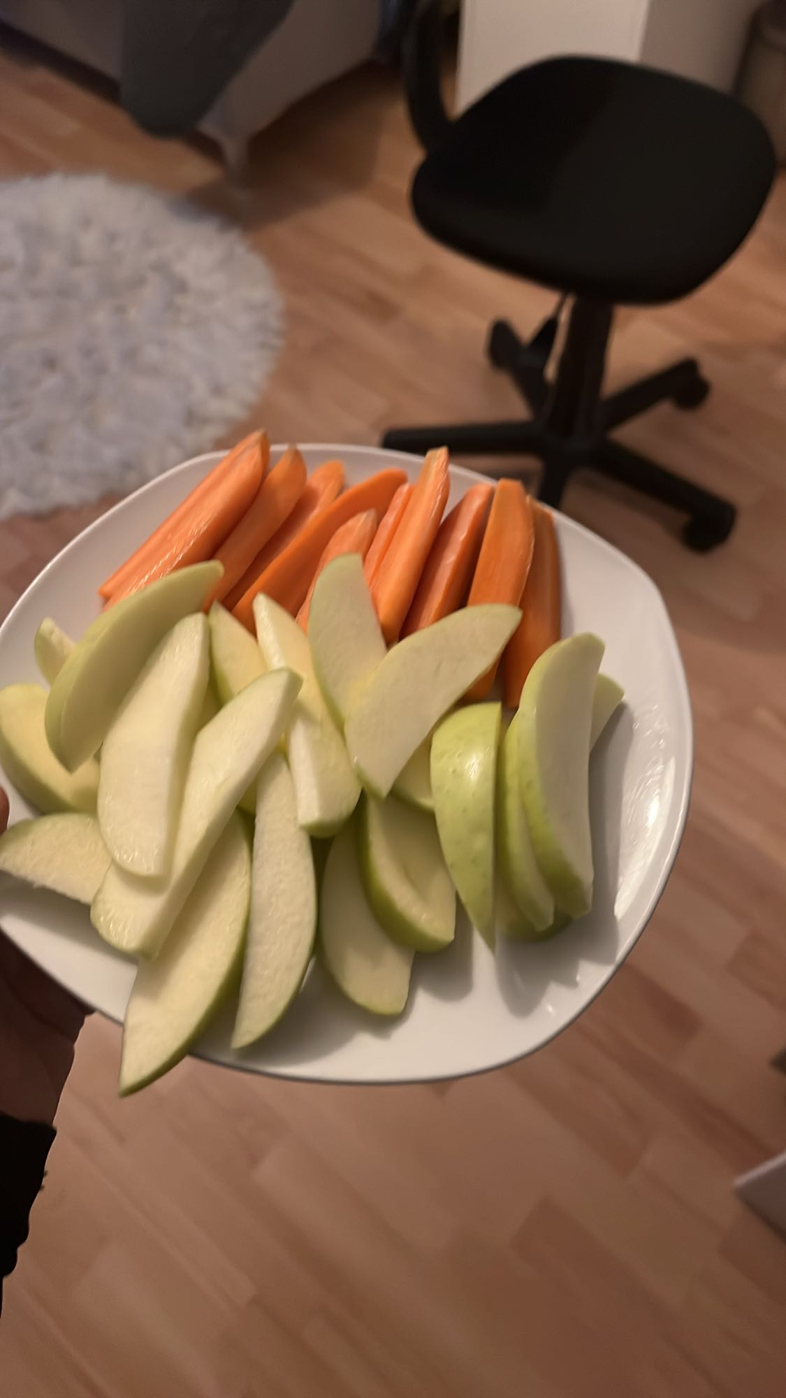 Apfel und Karotten Snack