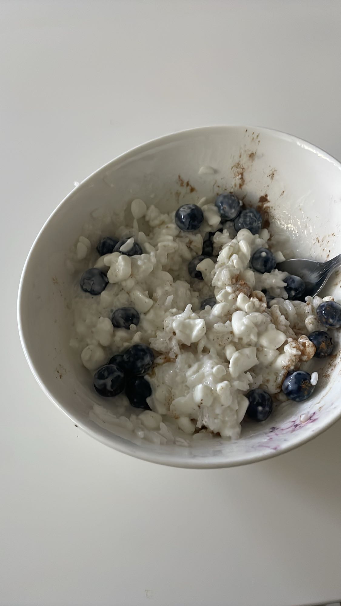 Twaróg z borówkami