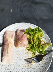 Roulés de jambon salade