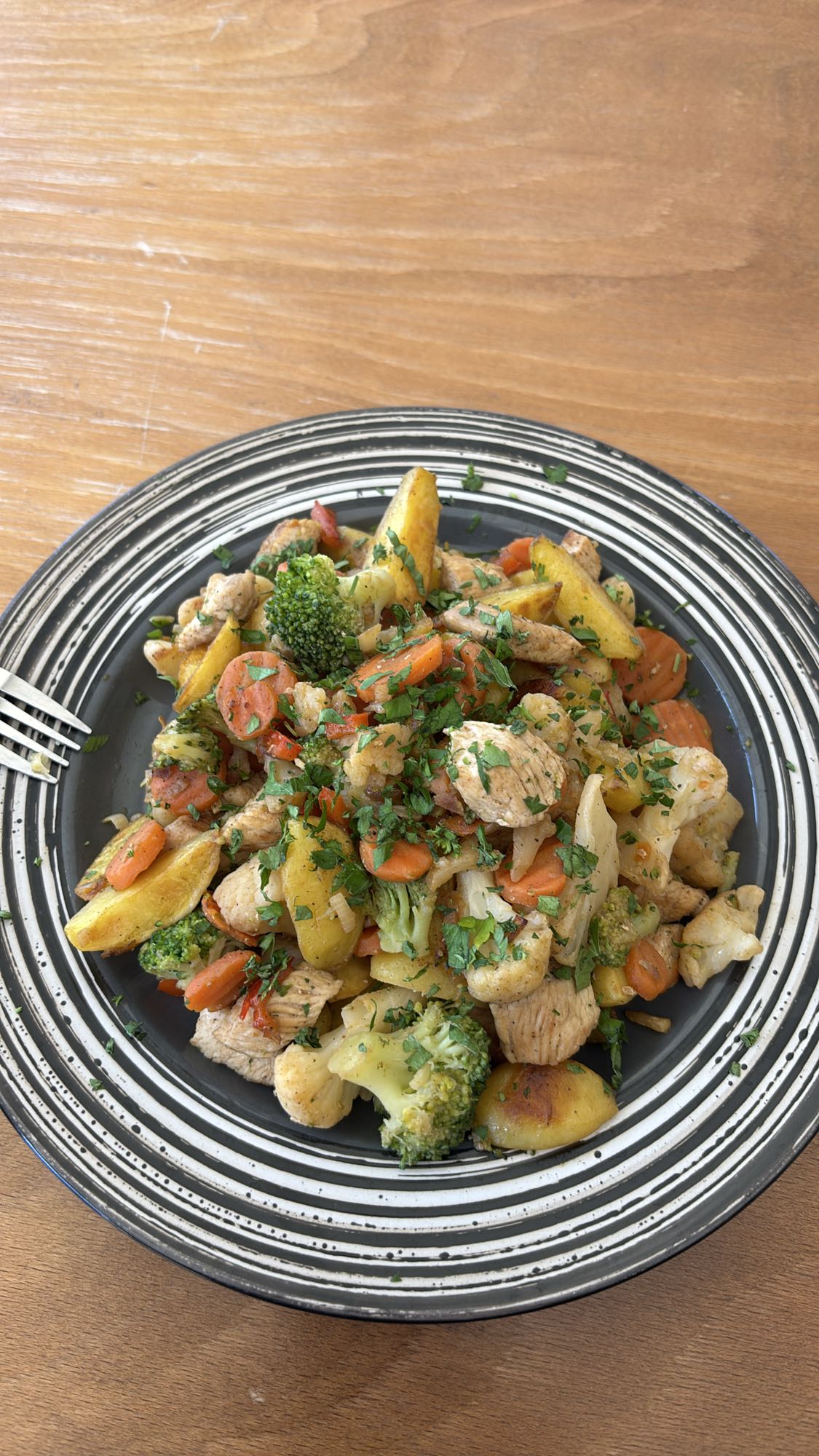 Hähnchen-Gemüse-Pfanne