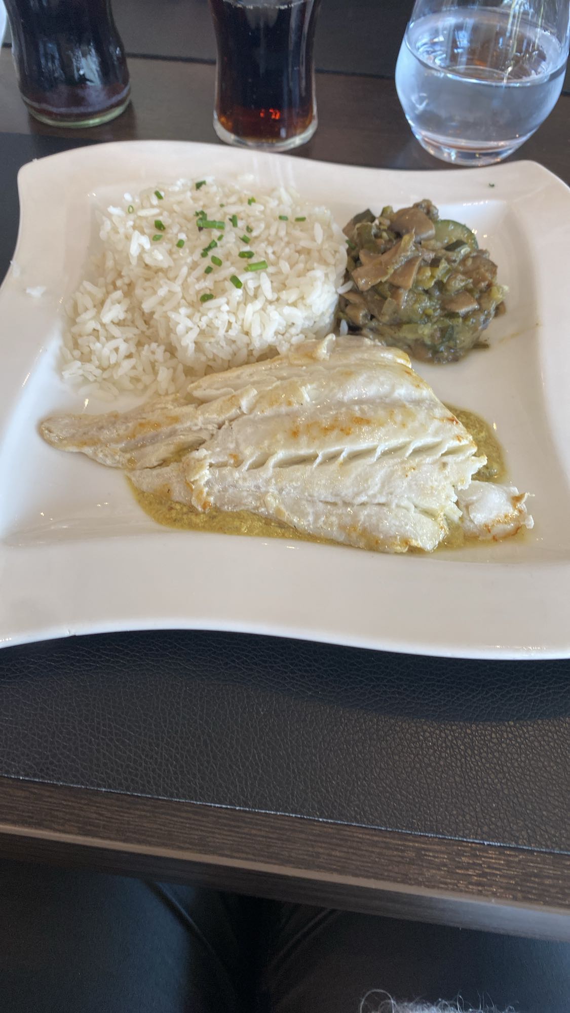Filet de poisson et riz