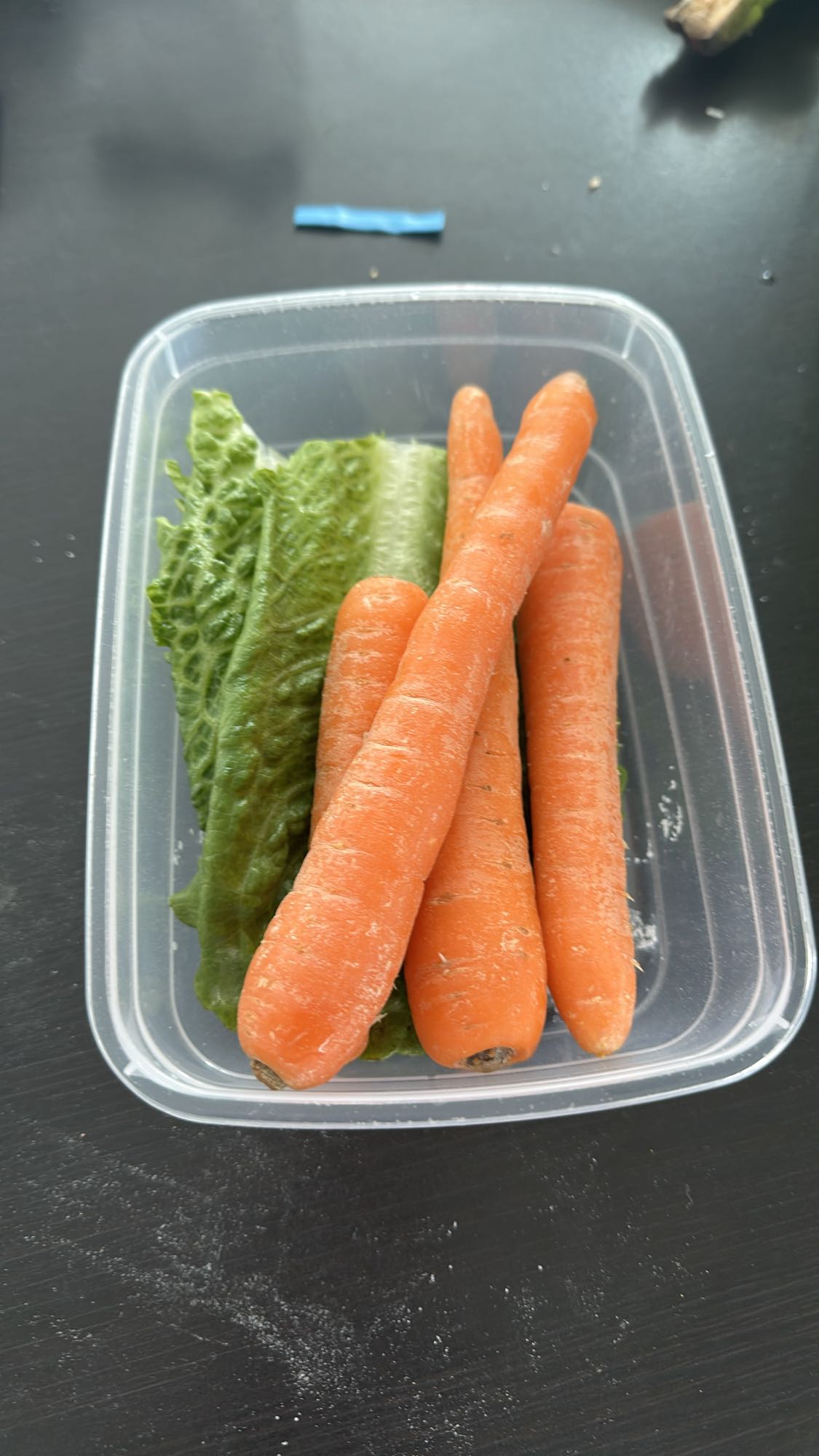 Morötter och sallad