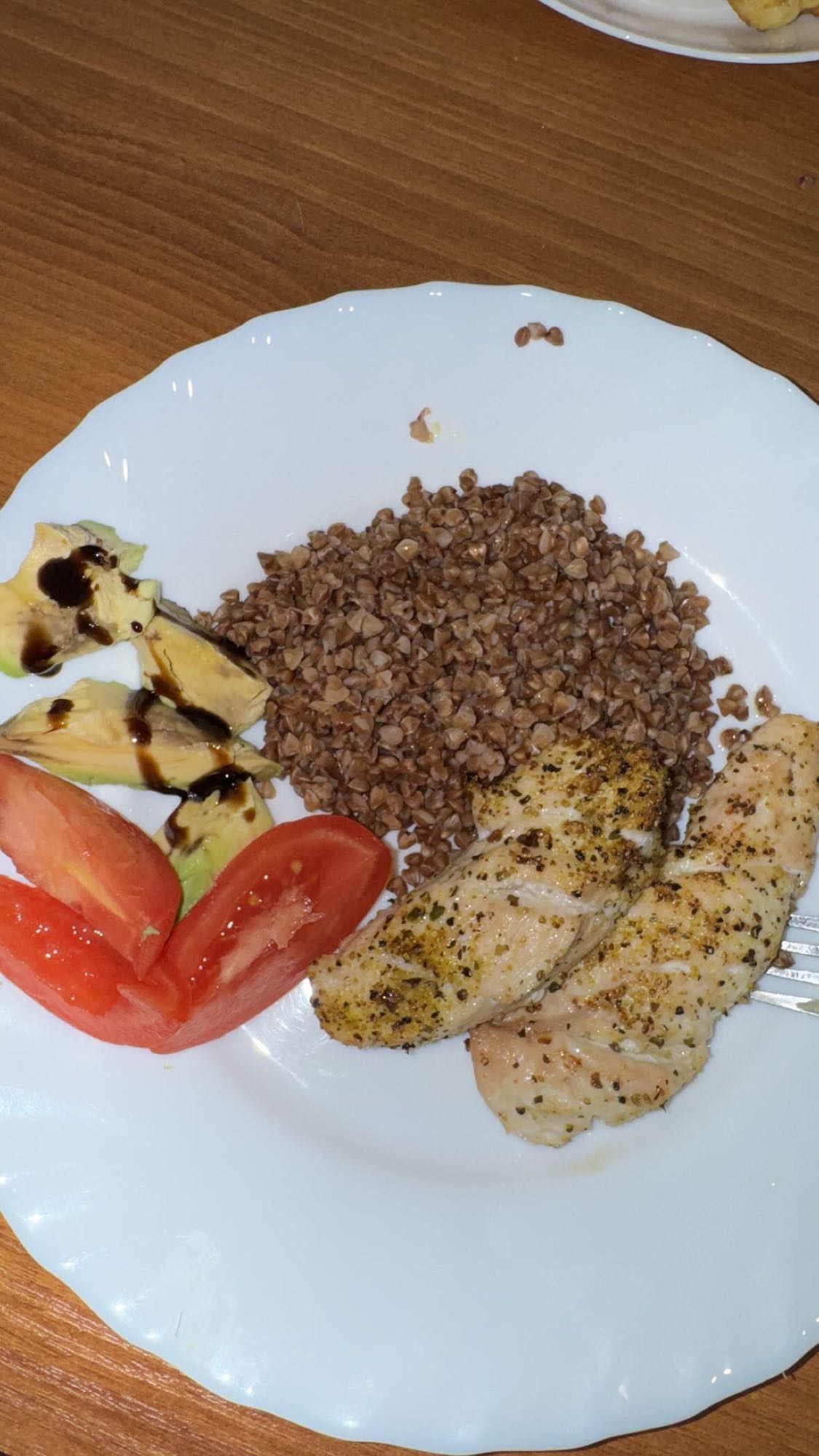 Гречка з куркою