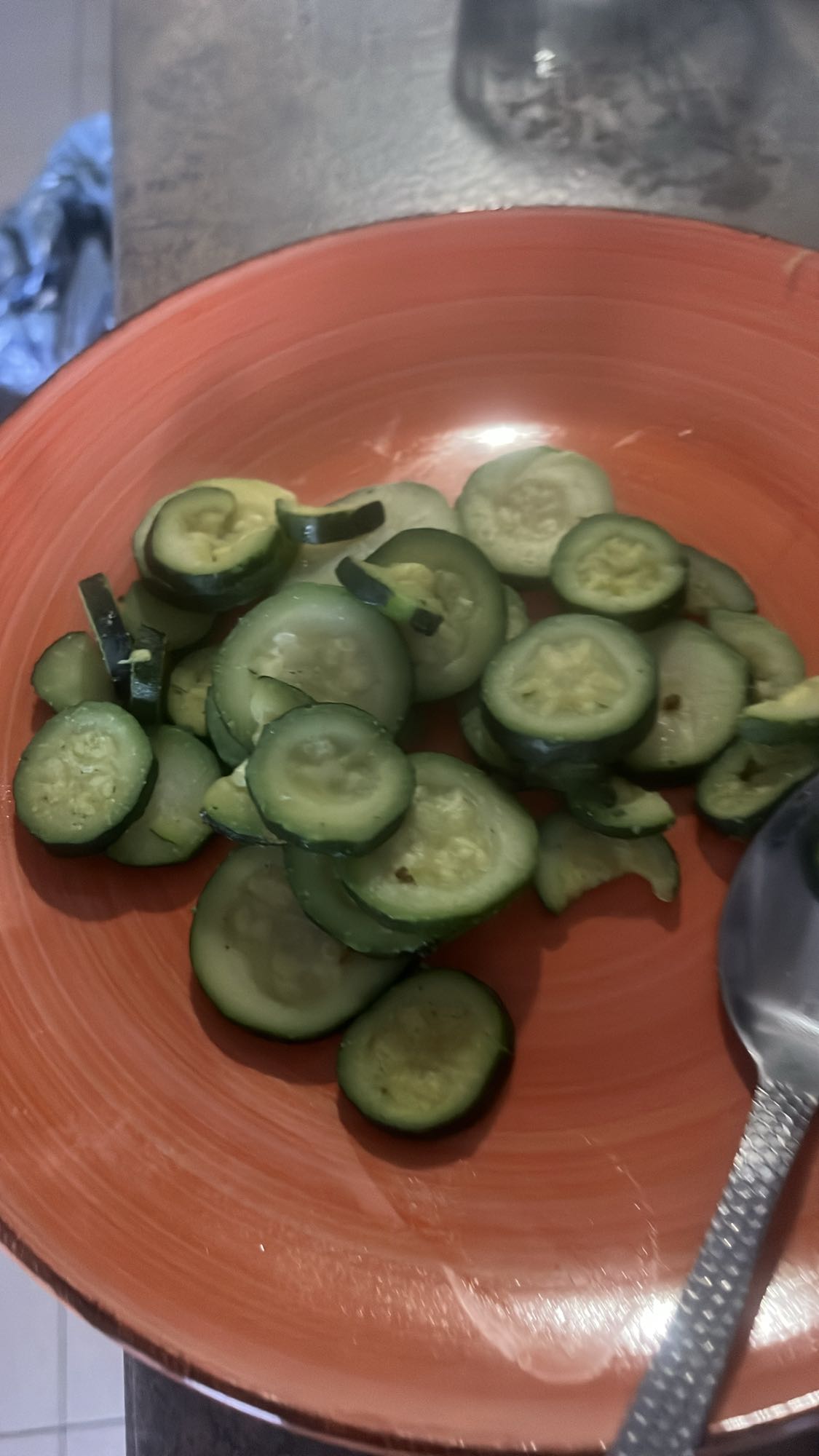 Tranches de concombre