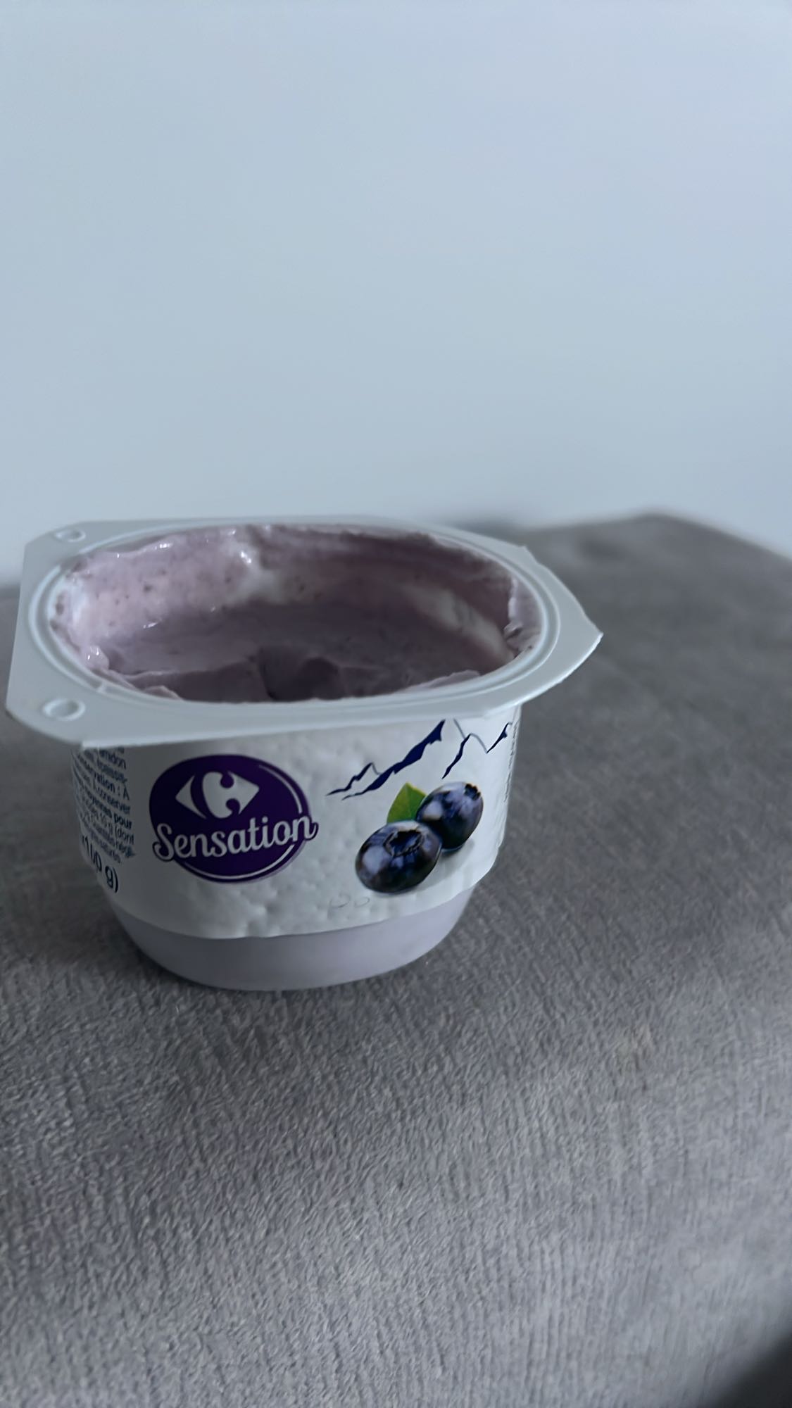 Yaourt aux myrtilles