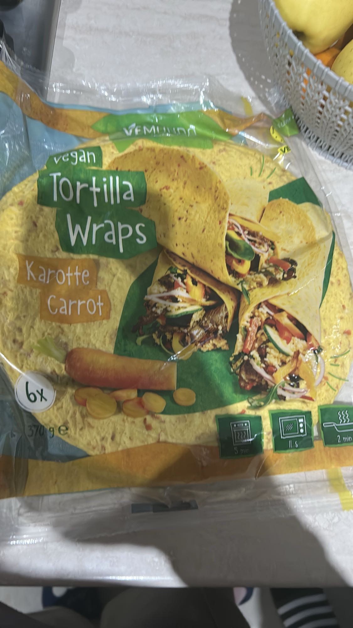 Vegan Carrot Wraps