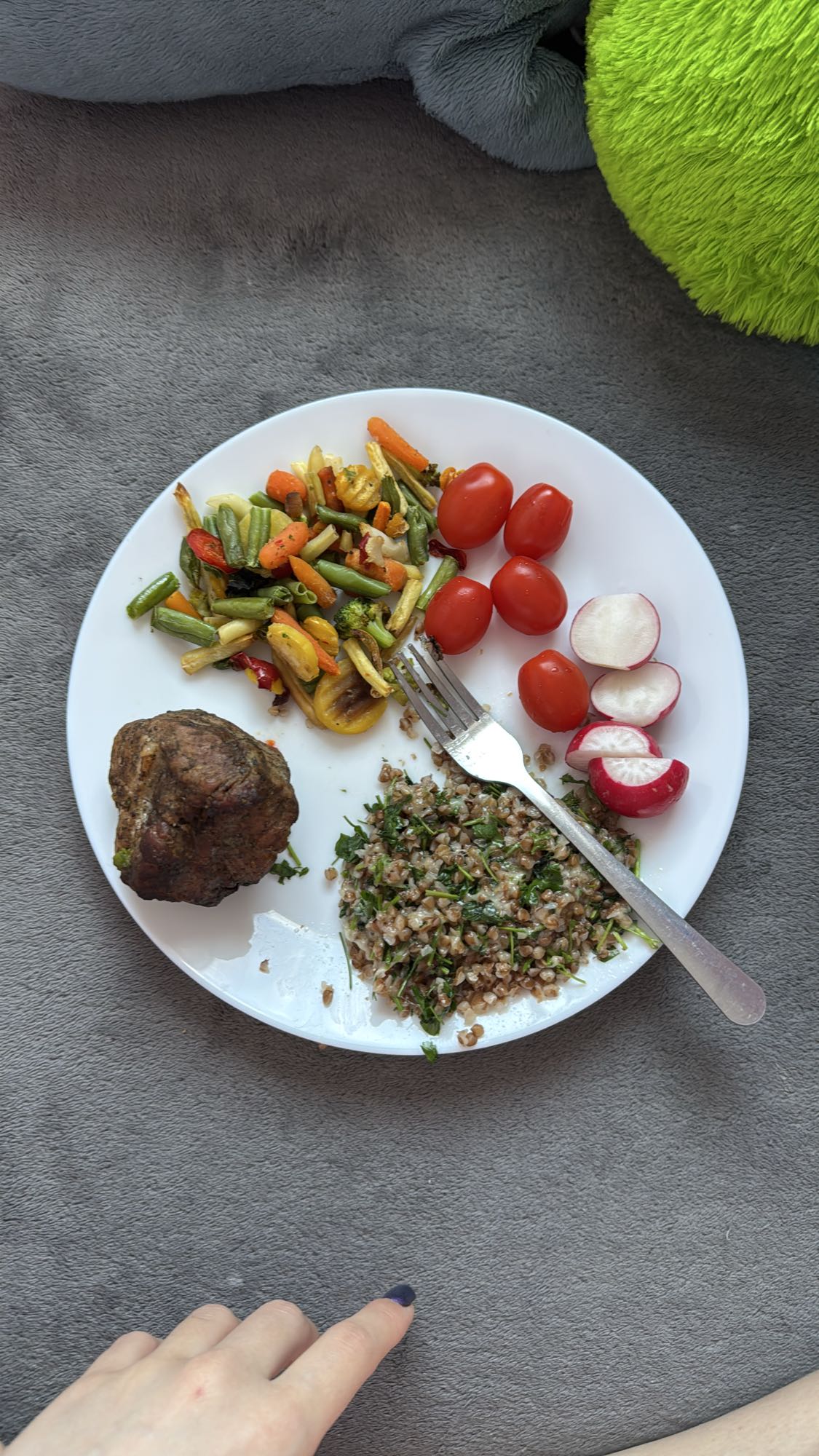 Гречка с овощами и мясом