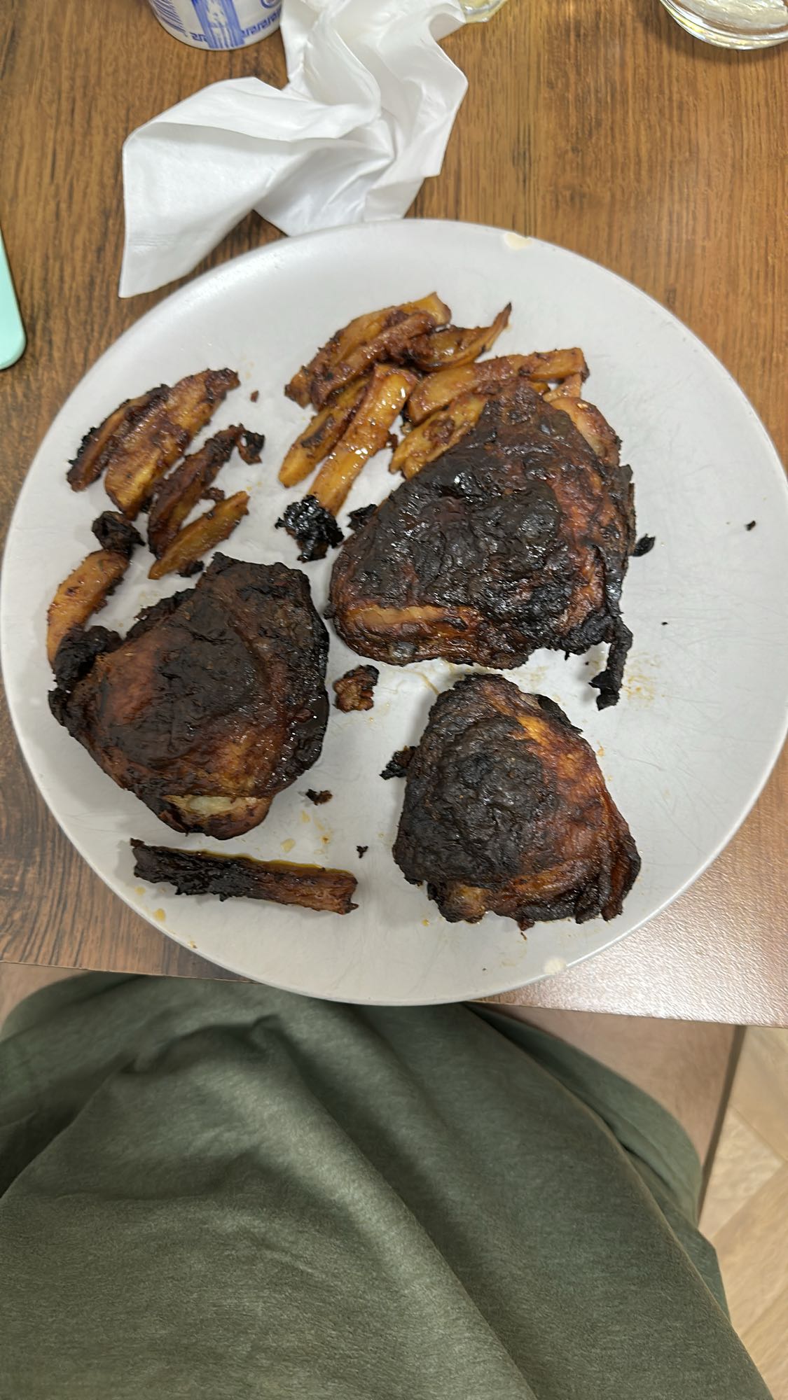 Pollo asado con papas