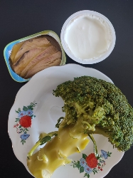 Brocoli et maquereau