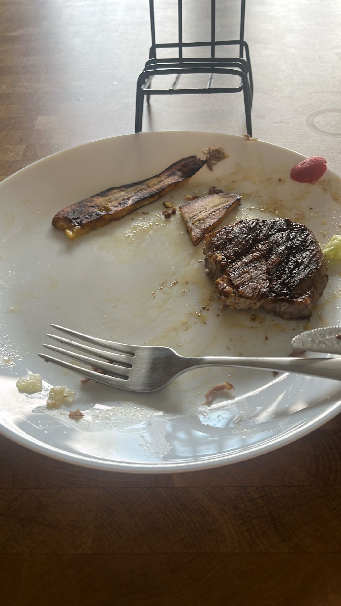 Grillad biff med grönsaker