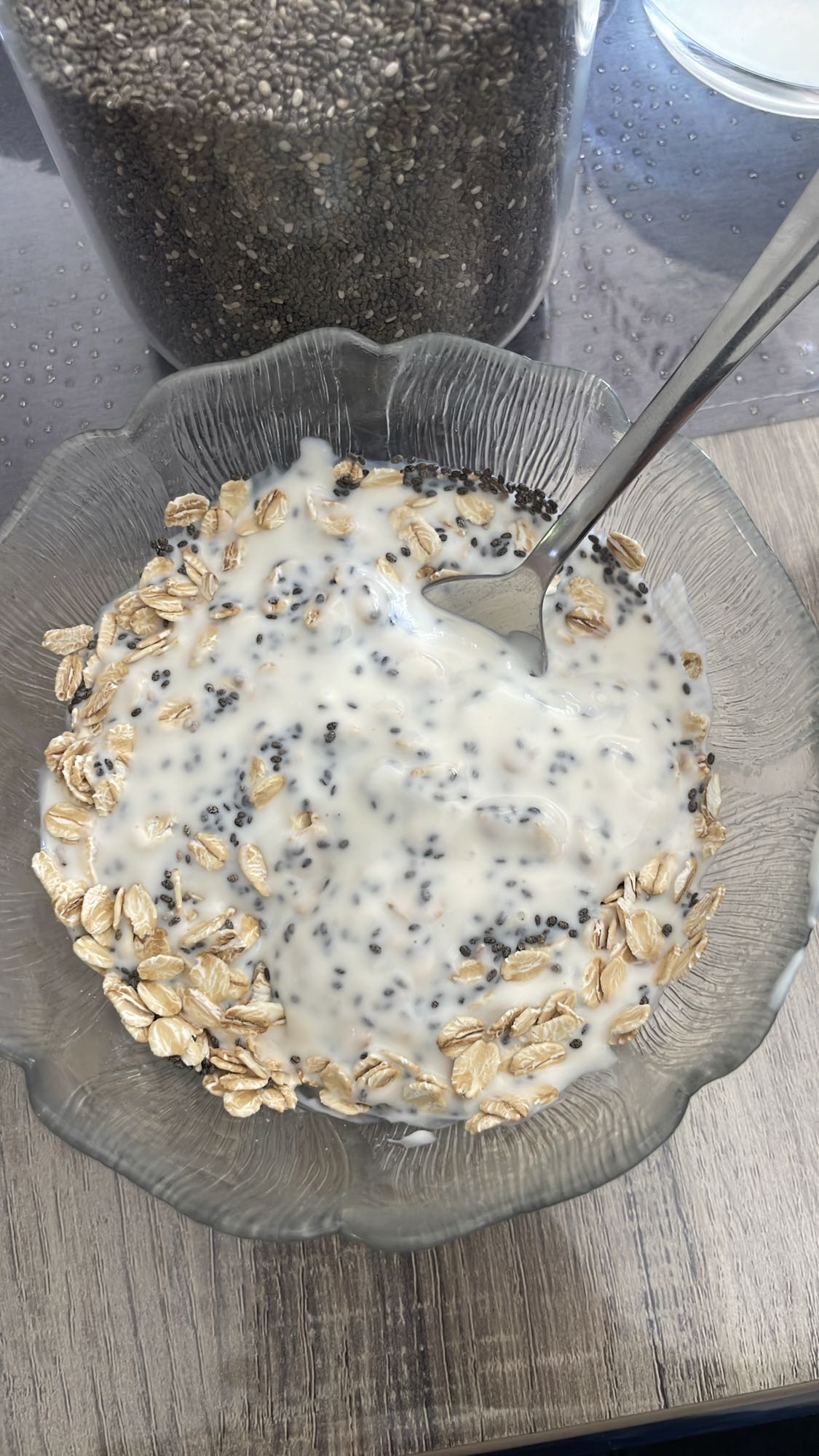 Flocons et graines chia