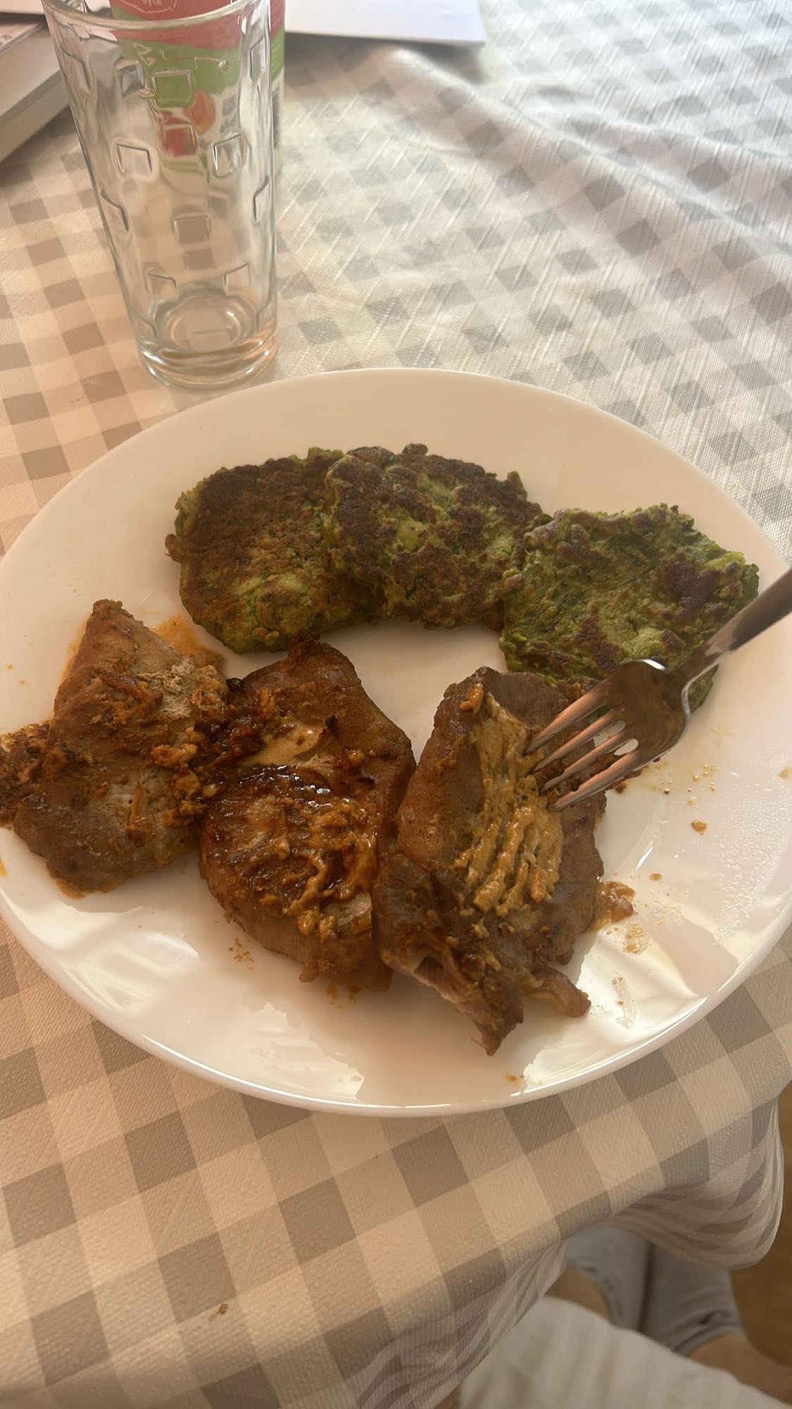 Grilled Meat with Veg Patties