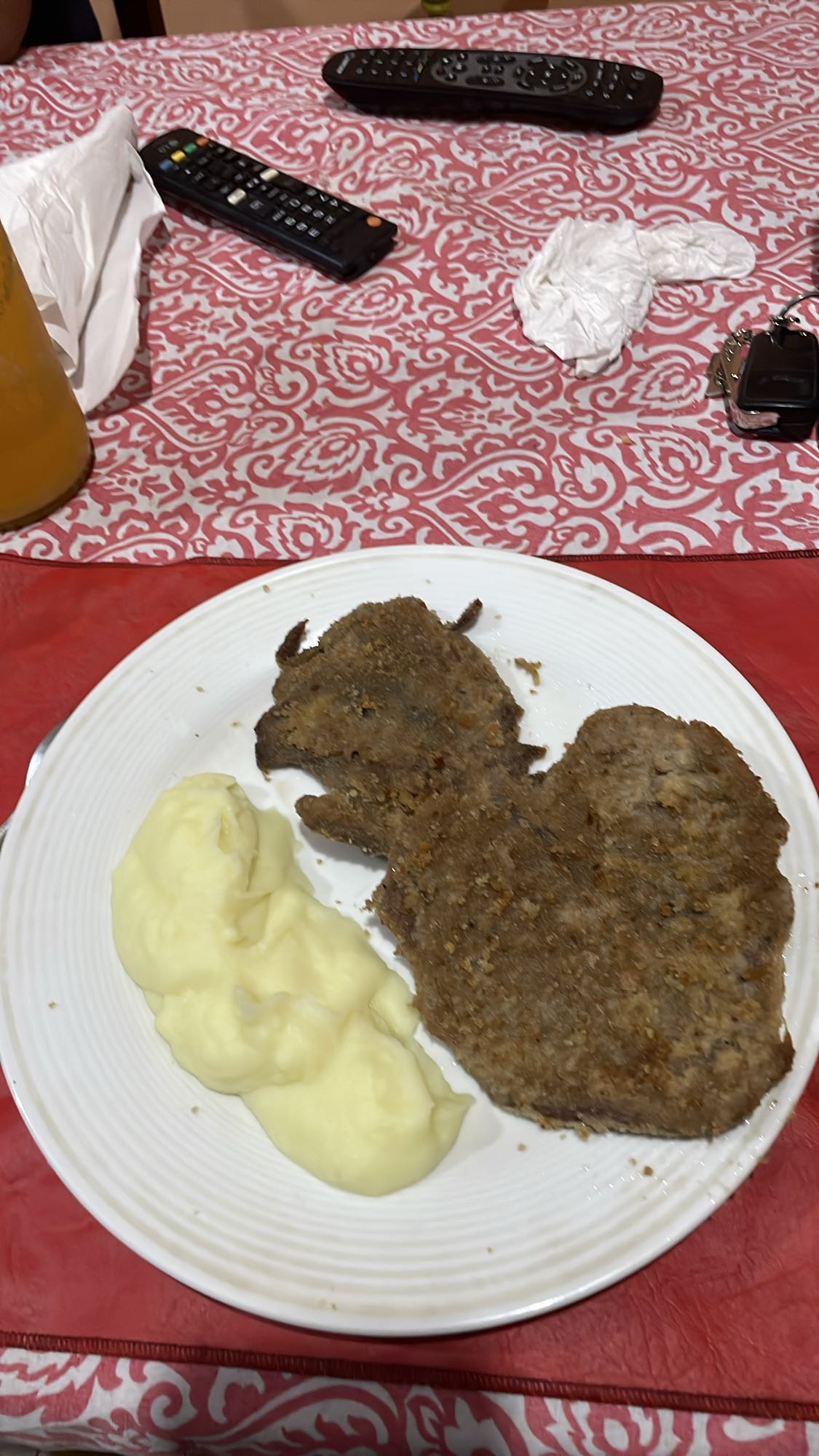 Milanesa con puré