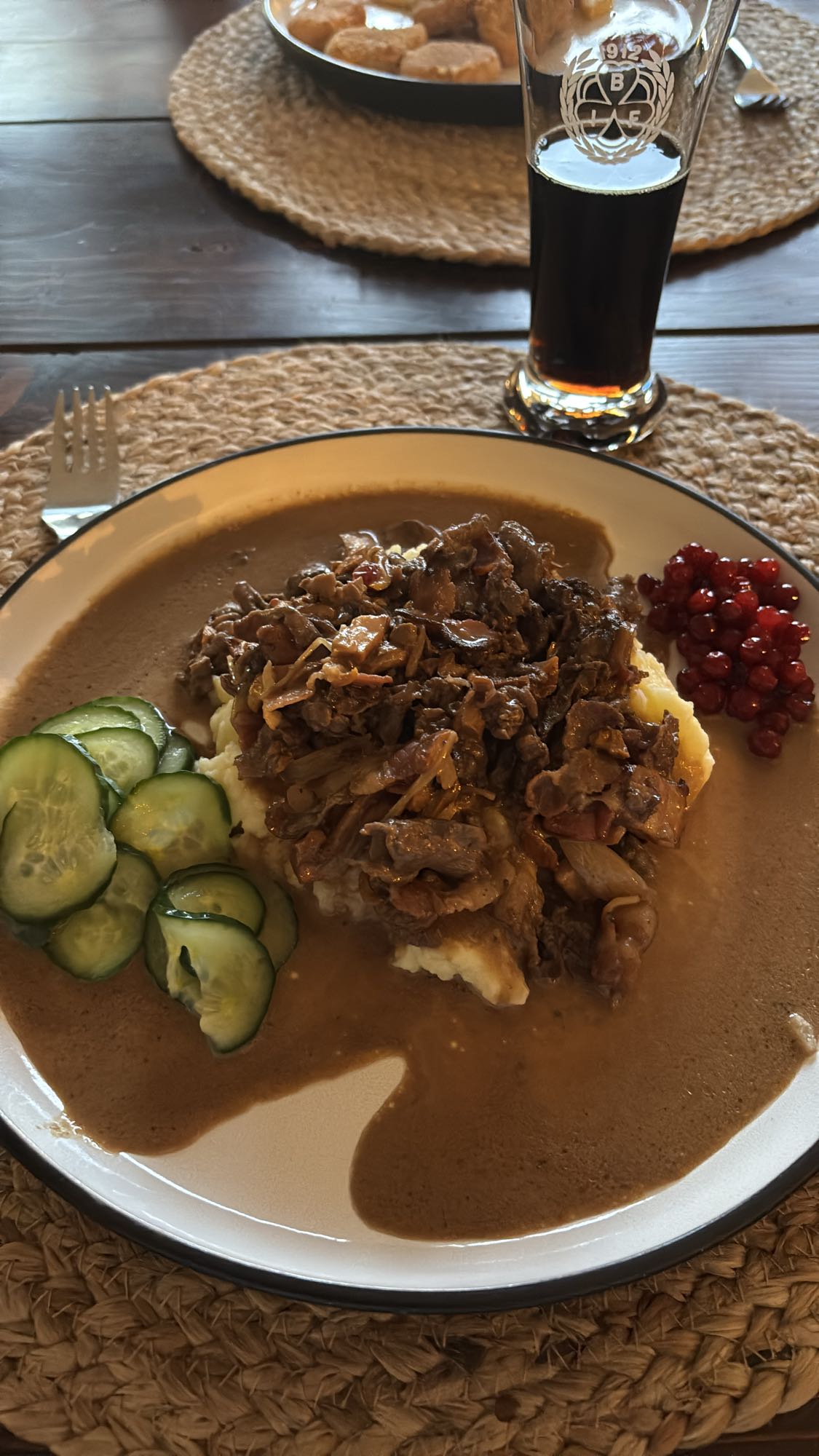 Renskav med potatismos