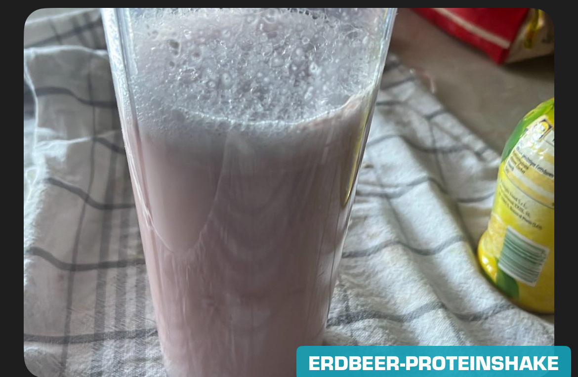 Erdbeer-Proteinshake