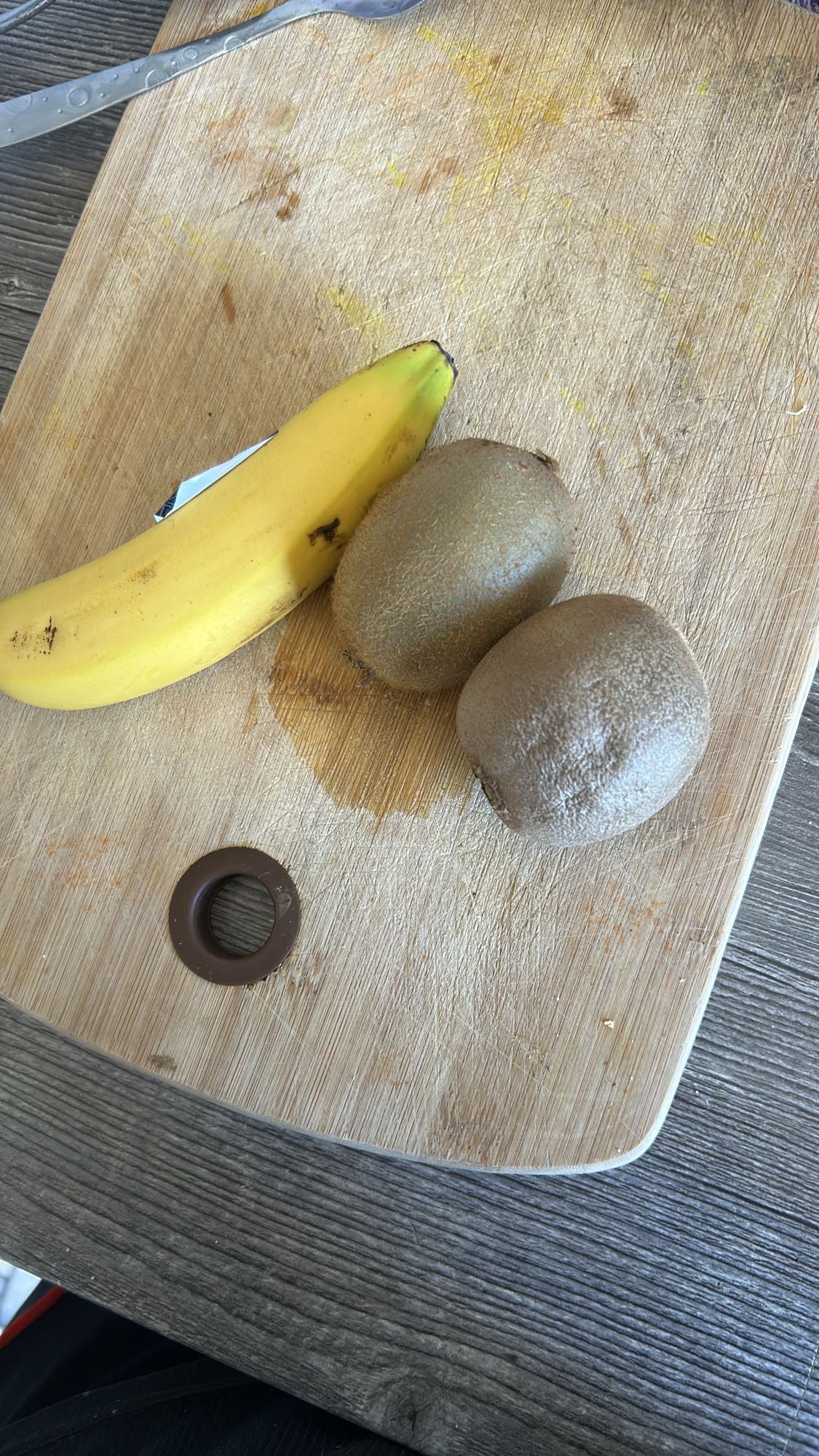 Banane und Kiwi Snack