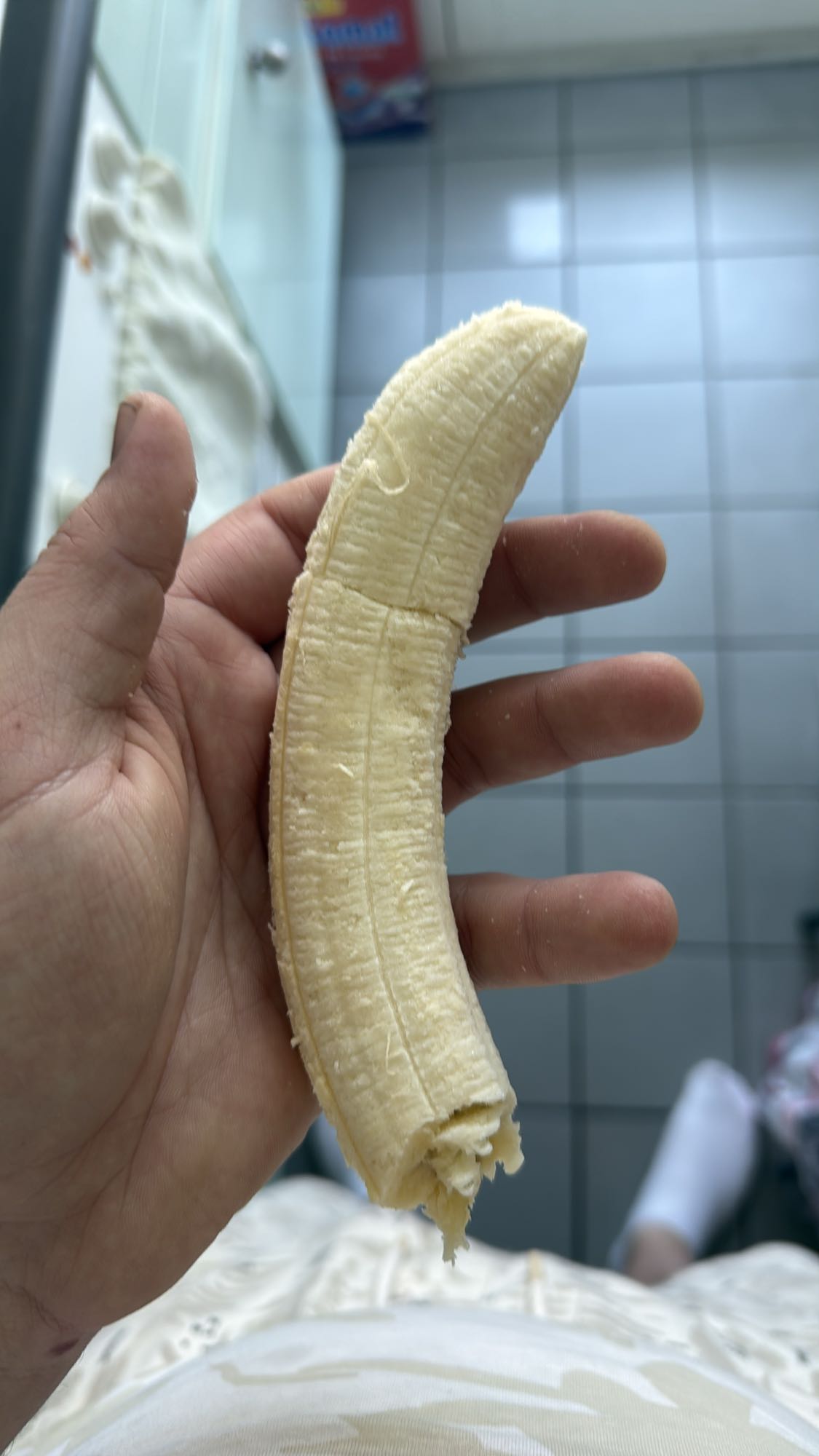 Geschälte Banane