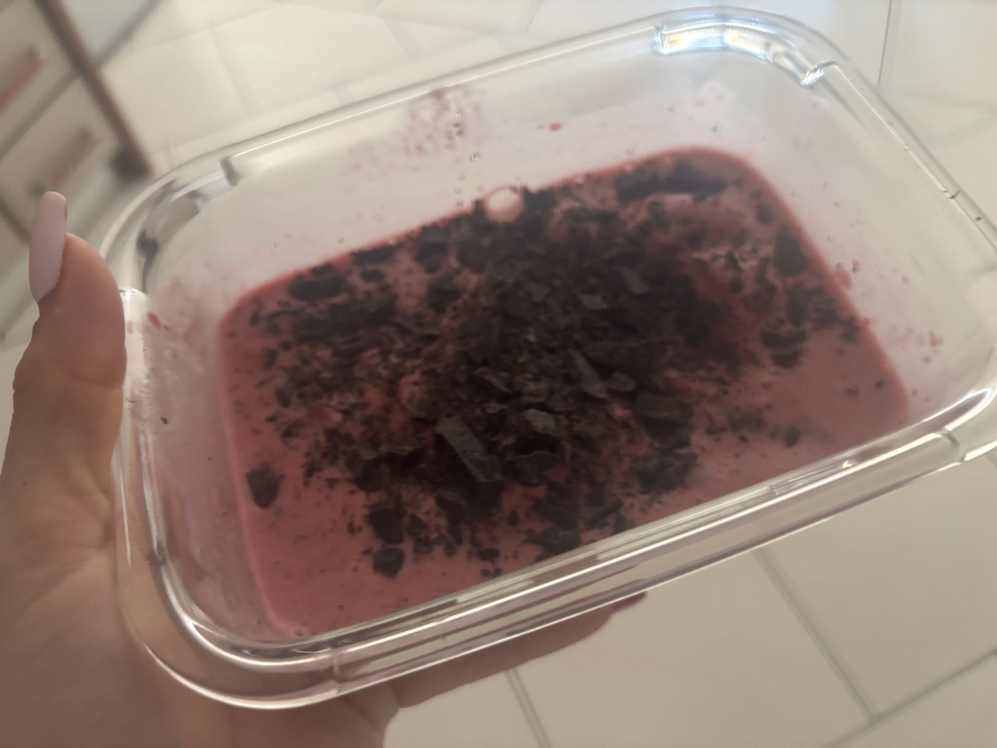 Smoothie aux fruits rouges