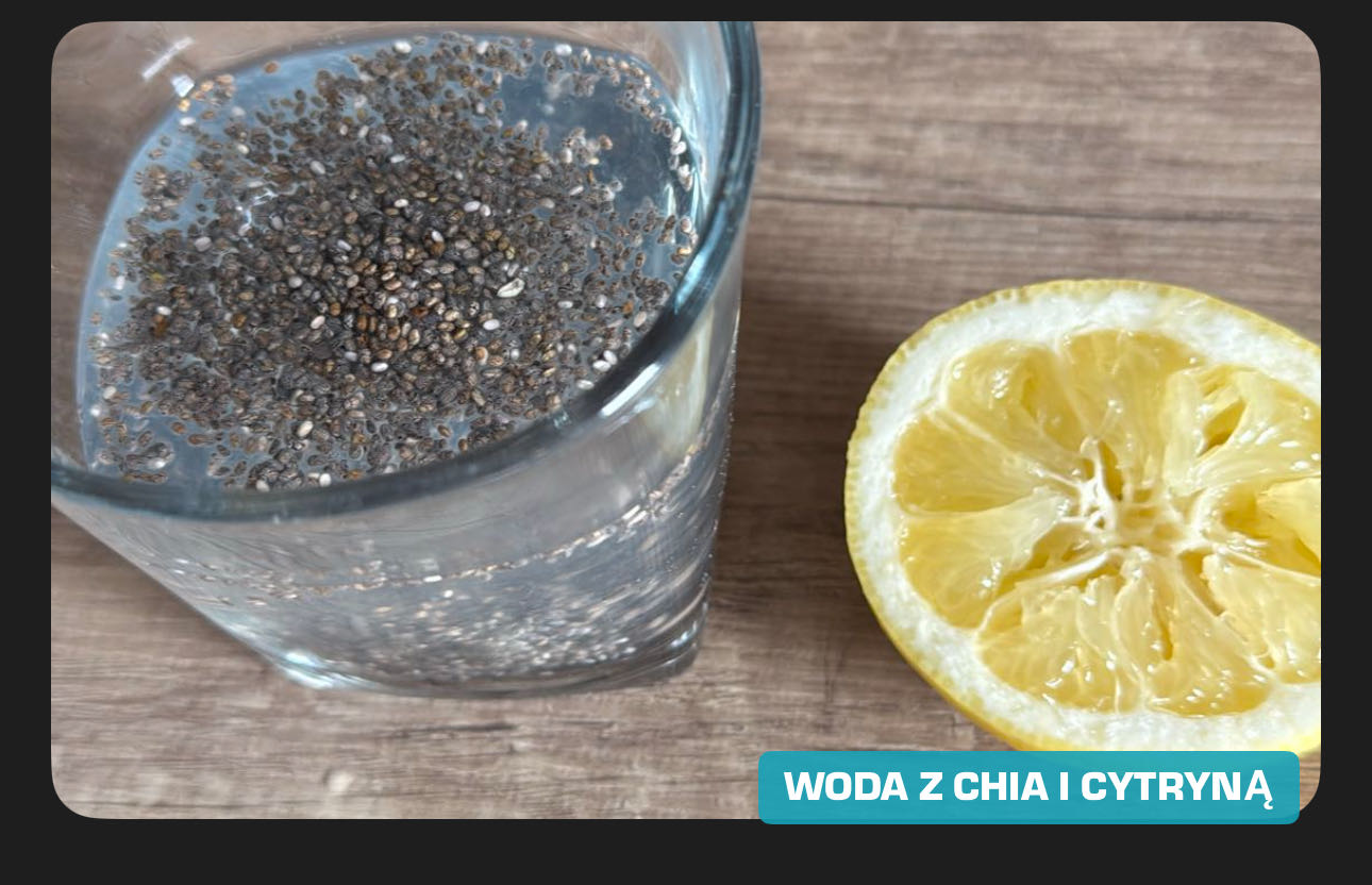 Woda z chia i cytryną