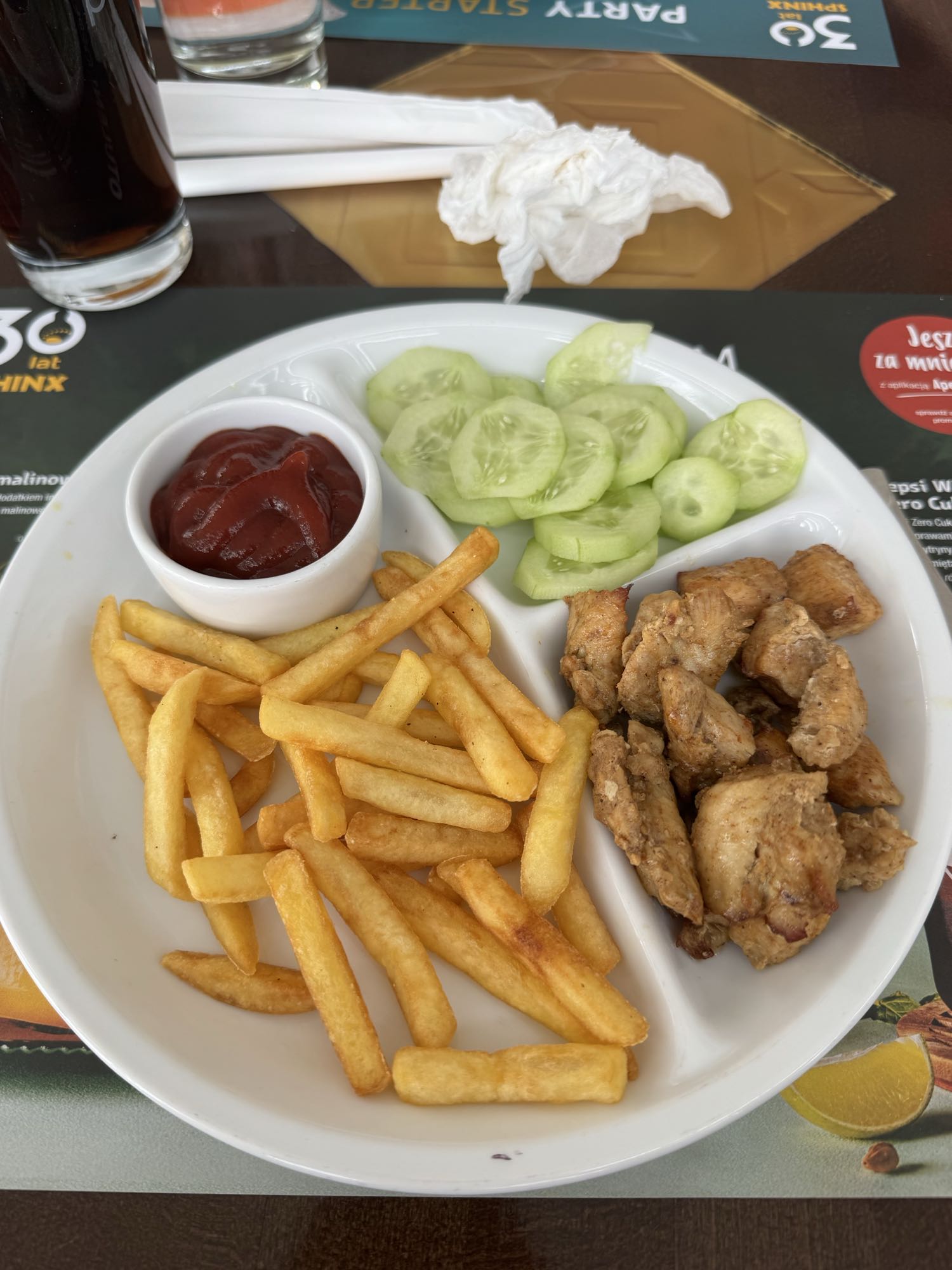 Kurczak z frytkami