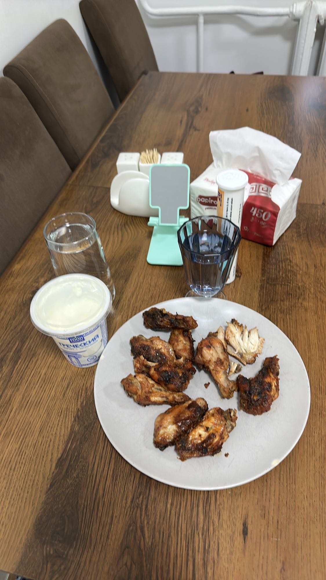 Alitas de pollo asadas