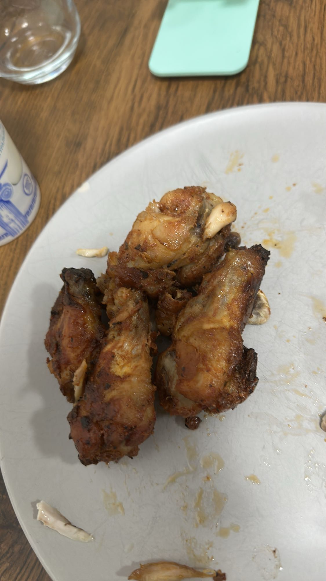 Alitas de pollo fritas